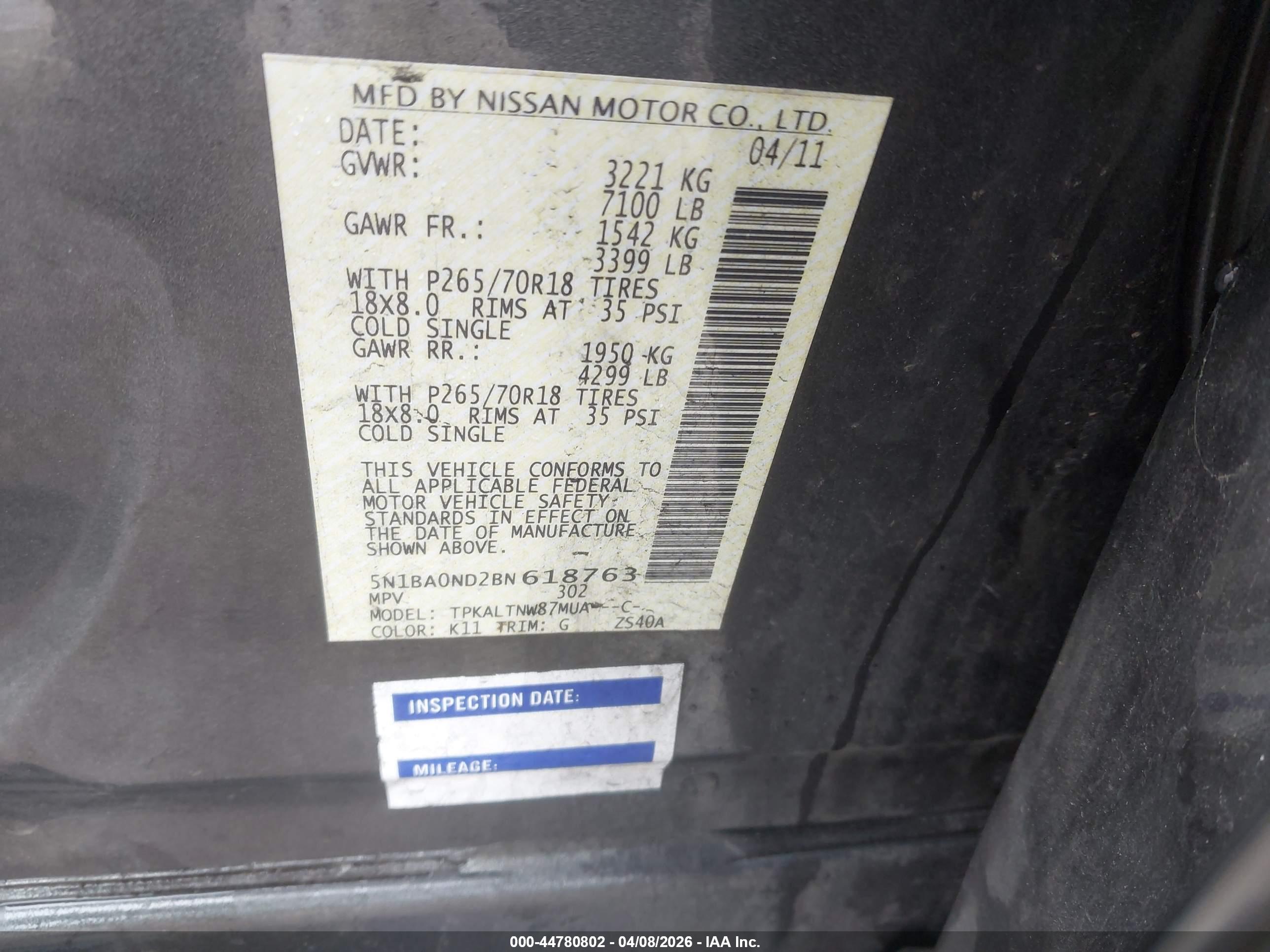 NISSAN ARMADA image 9