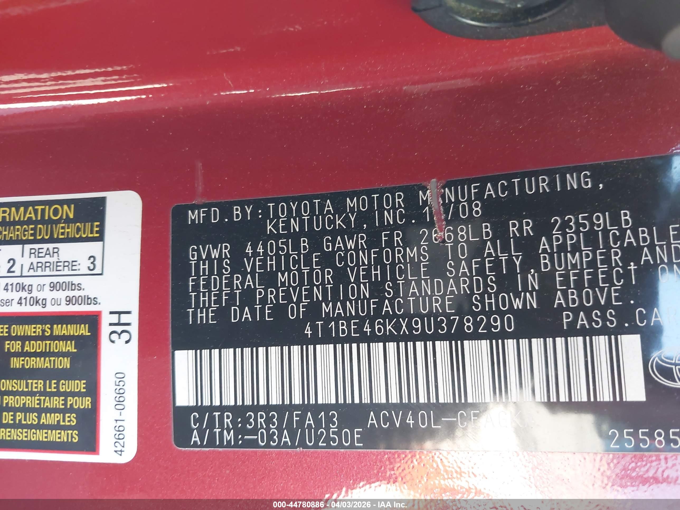 TOYOTA CAMRY image 9