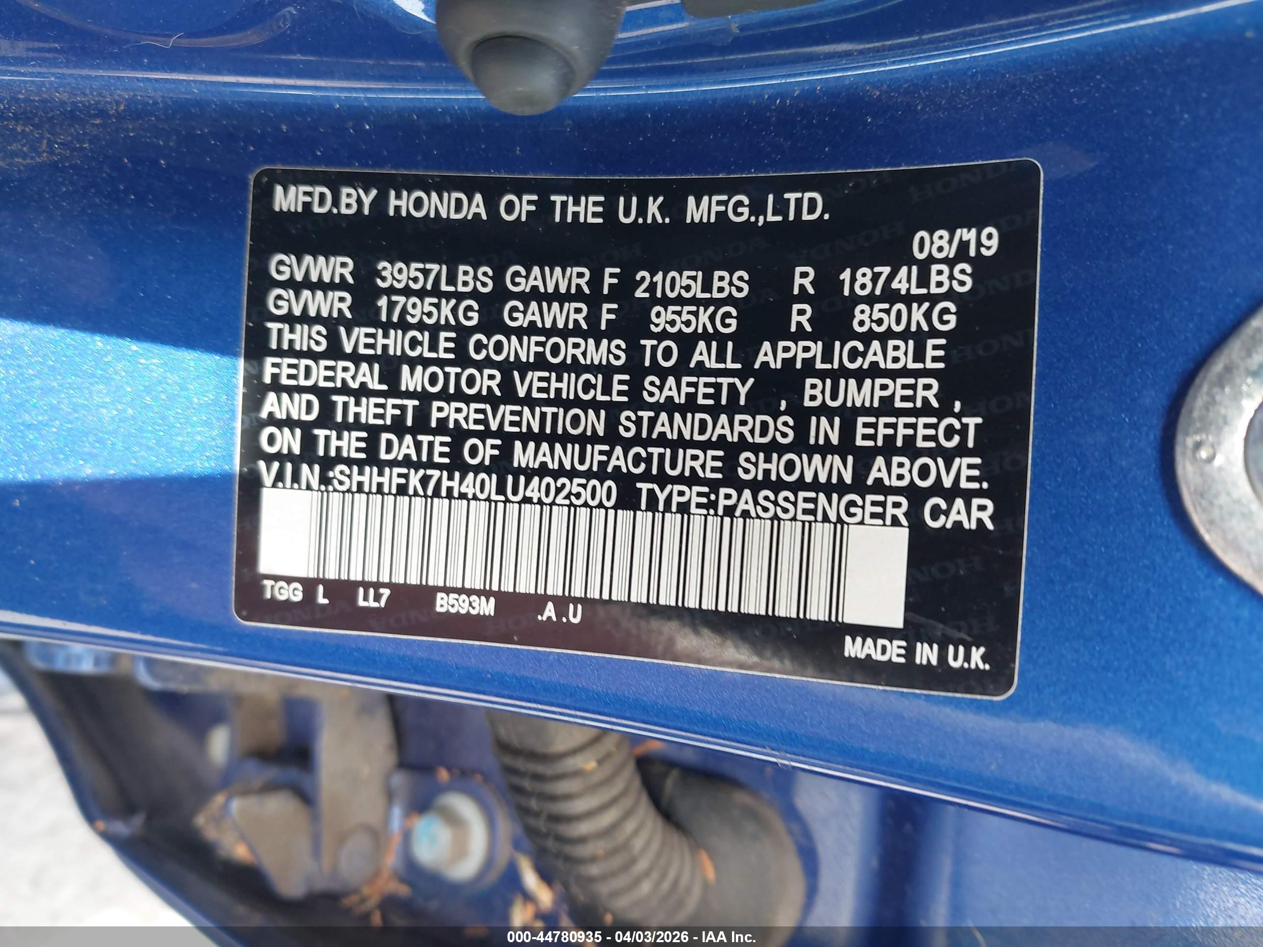 HONDA CIVIC image 9