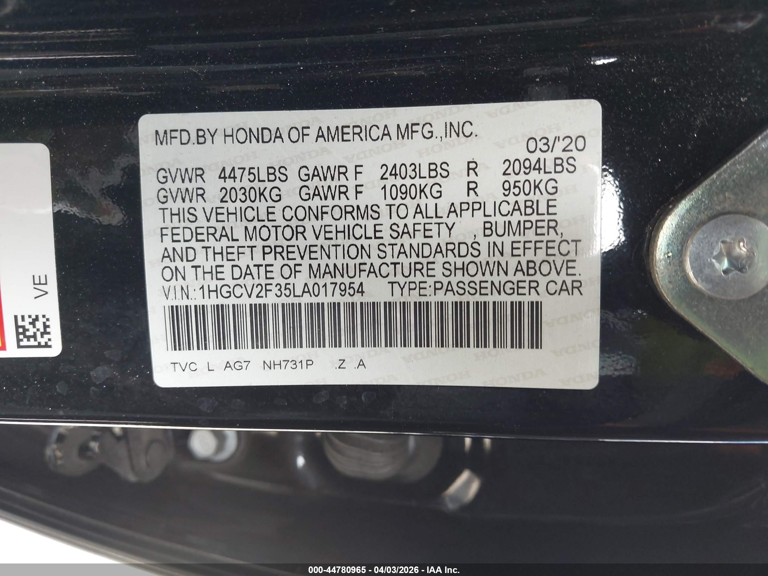 HONDA ACCORD image 9