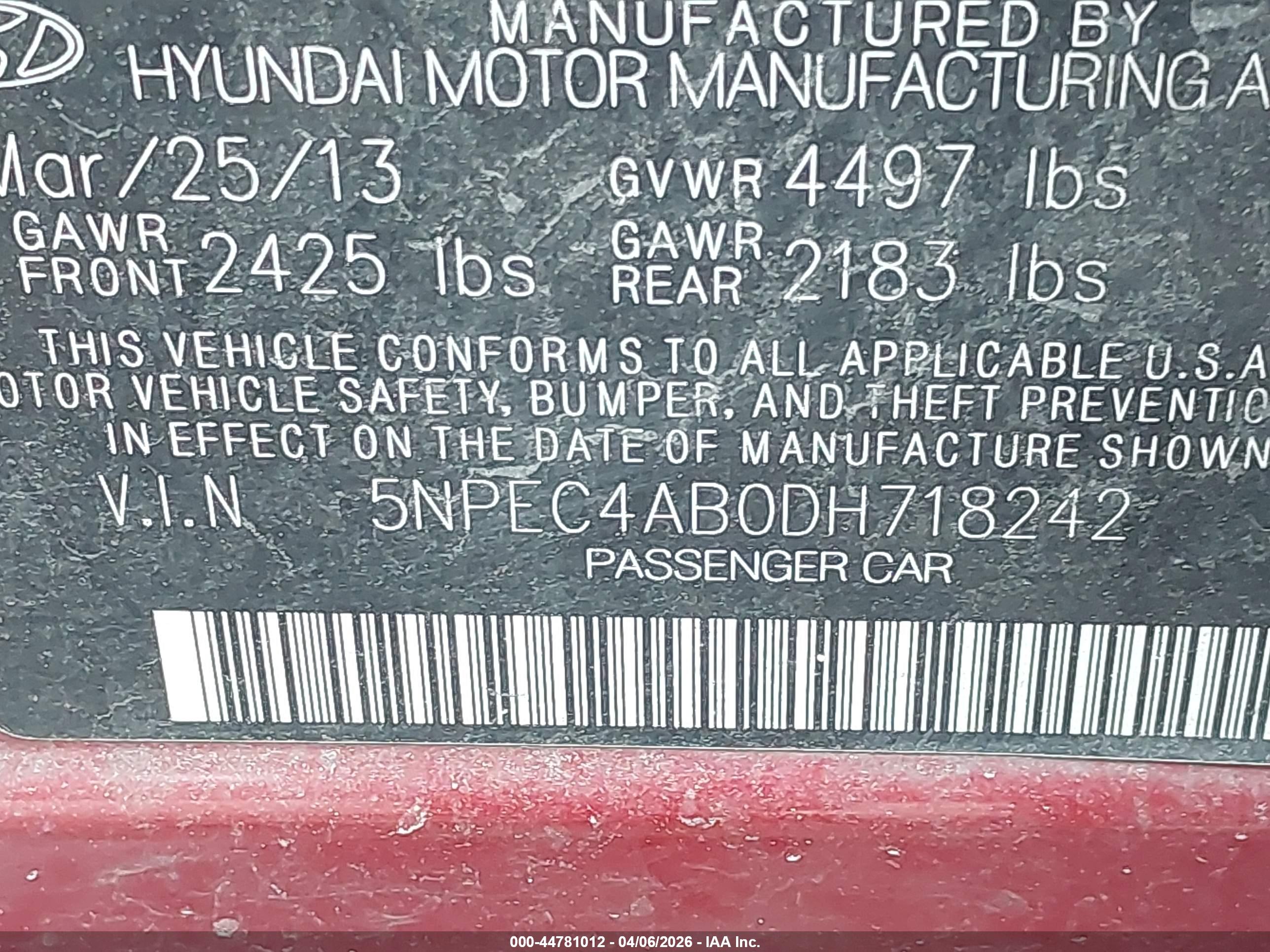 HYUNDAI SONATA image 9