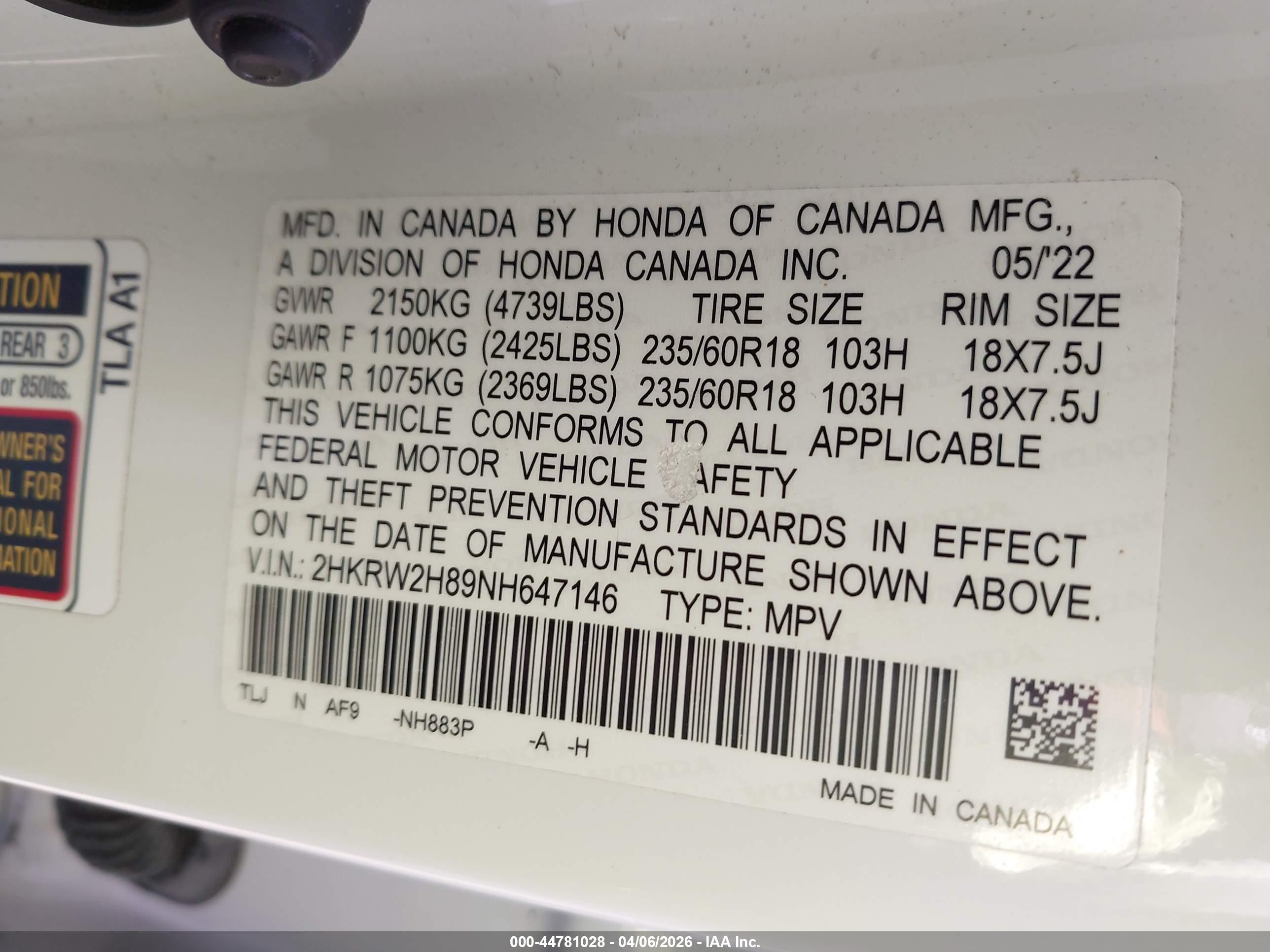 HONDA CR-V image 9