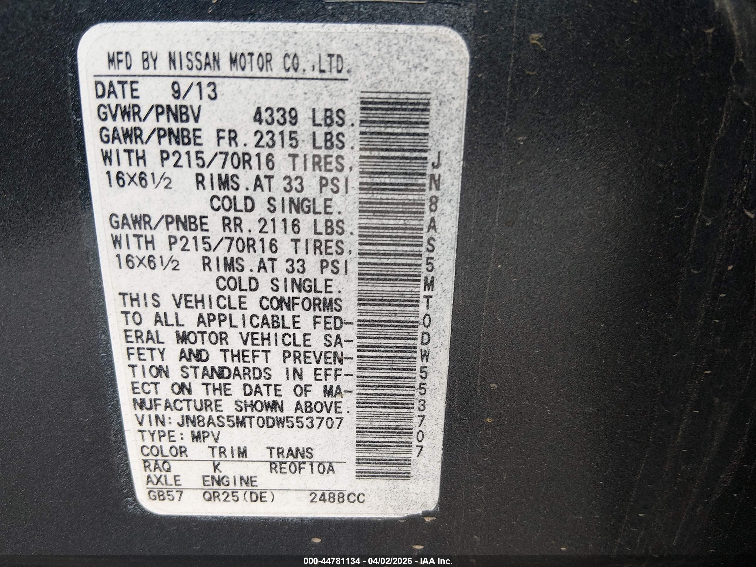 NISSAN ROGUE image 9