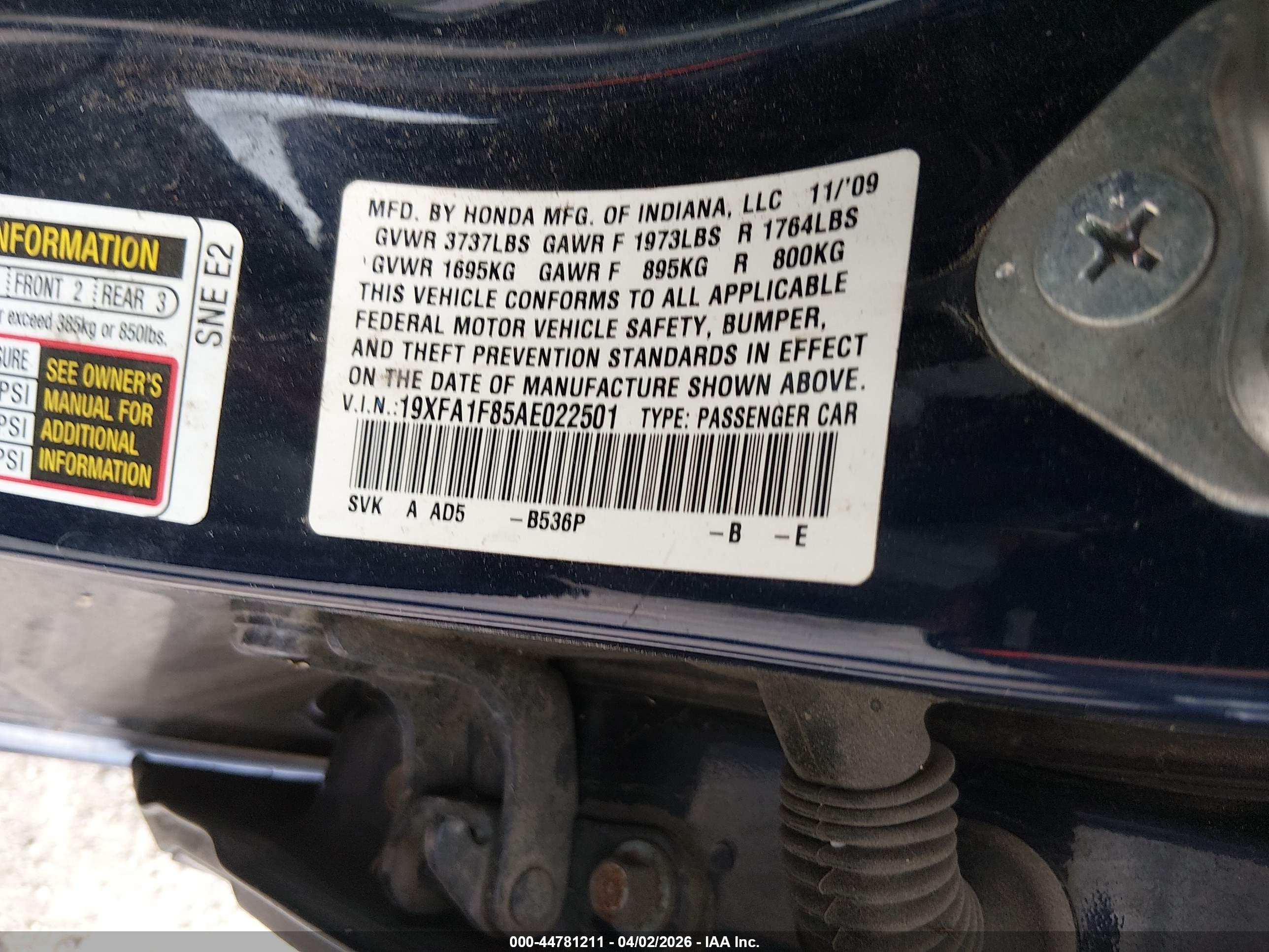 HONDA CIVIC image 9