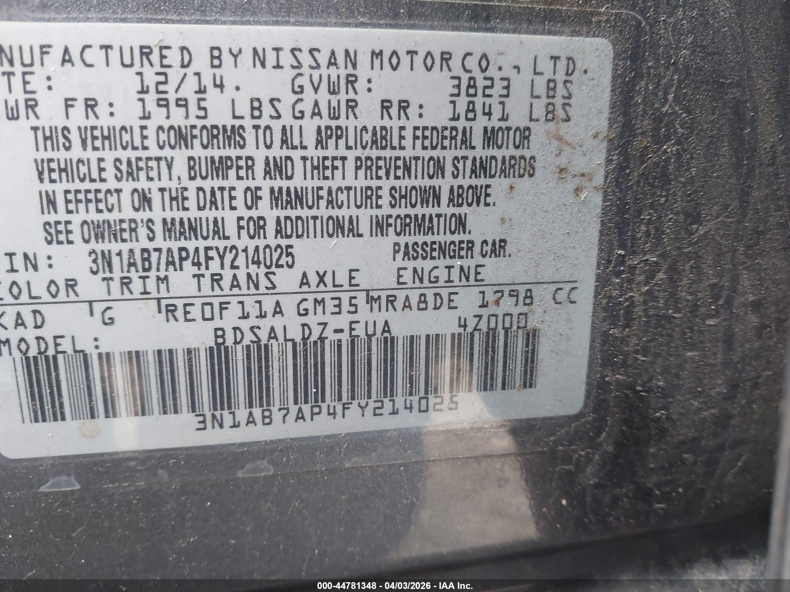 NISSAN SENTRA image 9