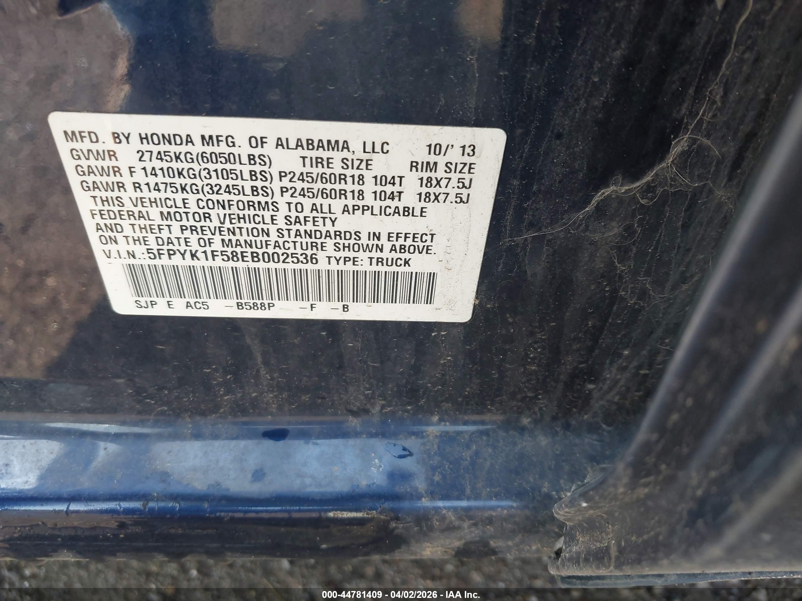 HONDA RIDGELINE image 9