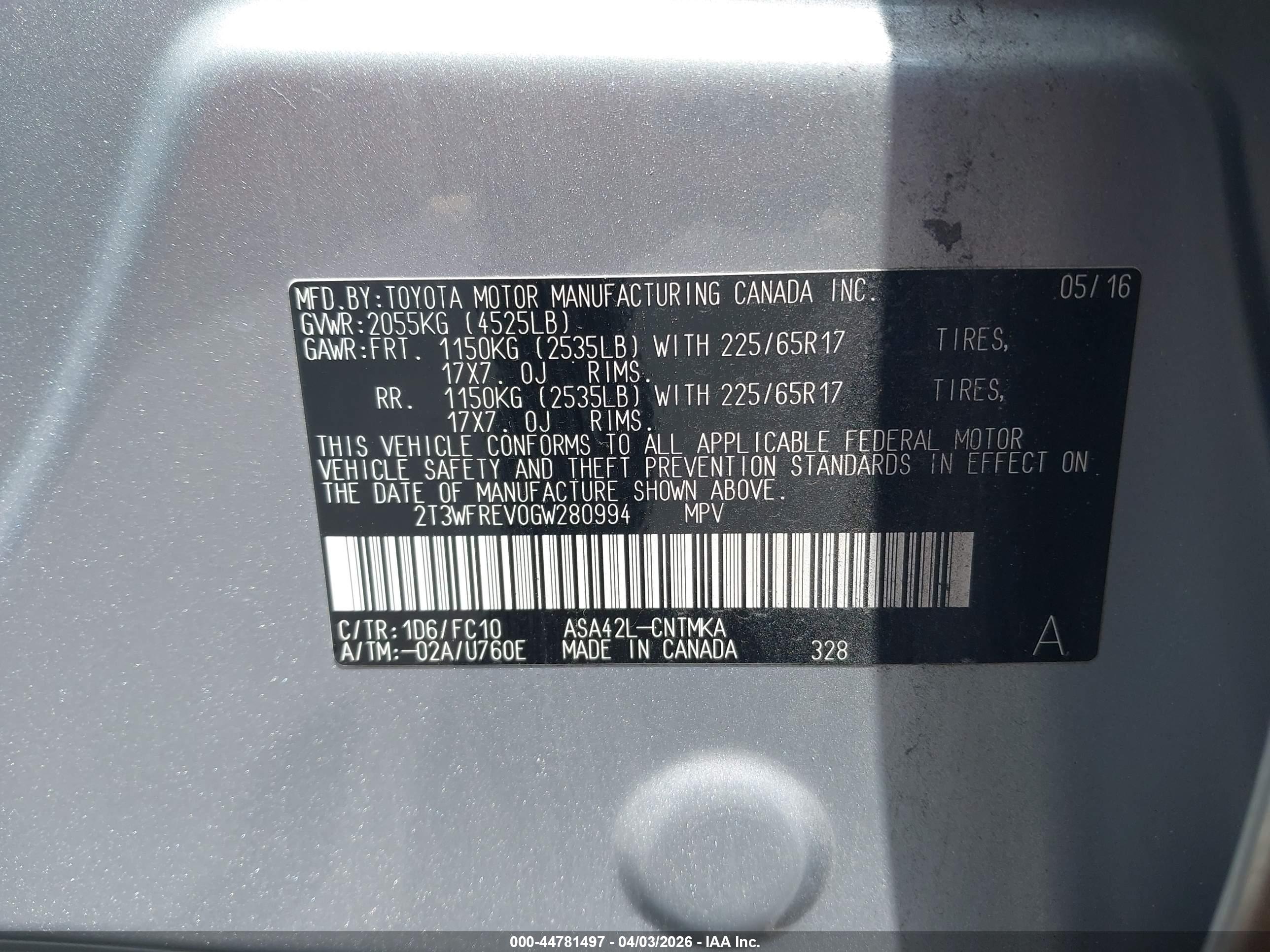 TOYOTA RAV4 image 9