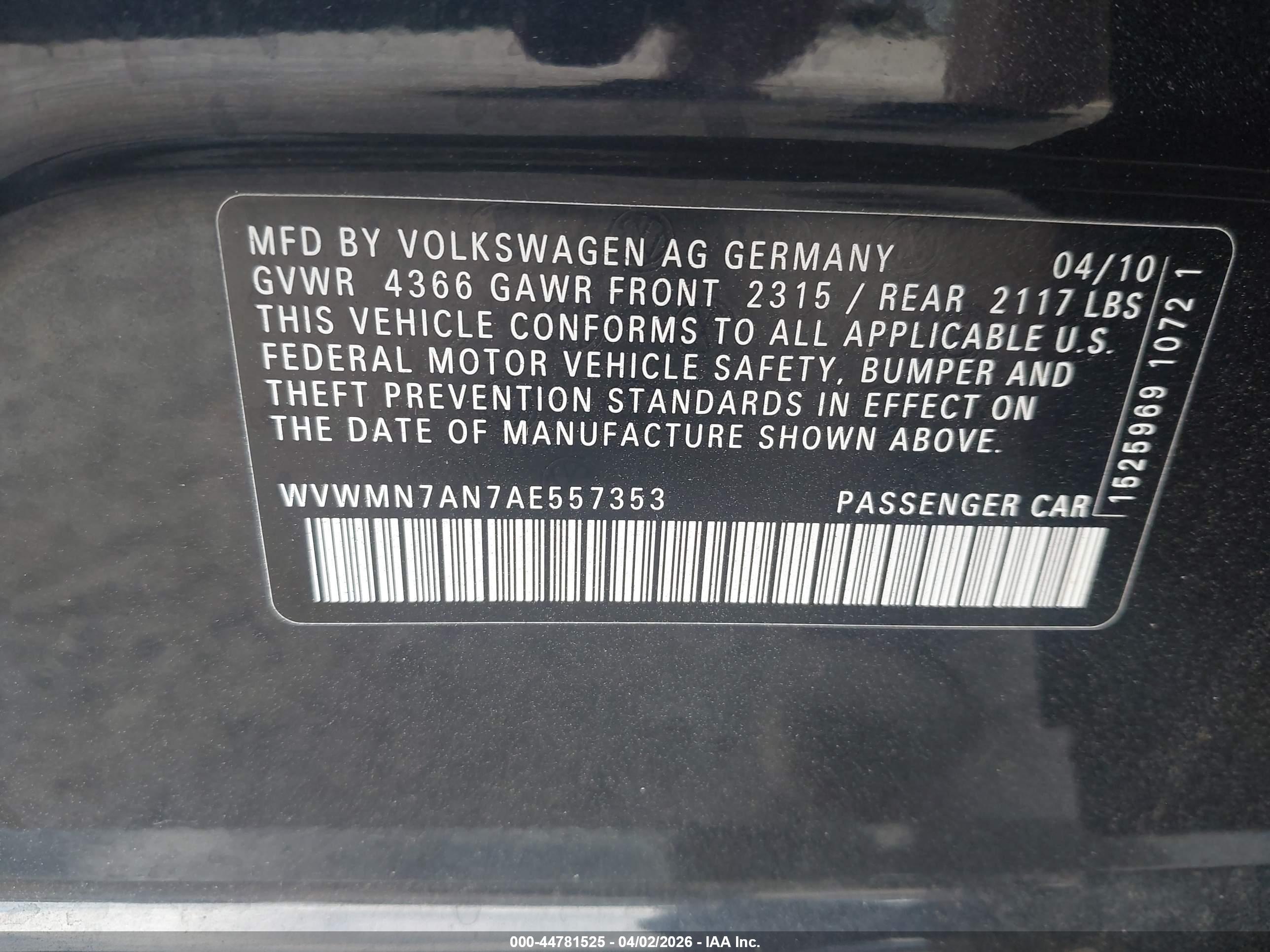 VOLKSWAGEN CC image 9