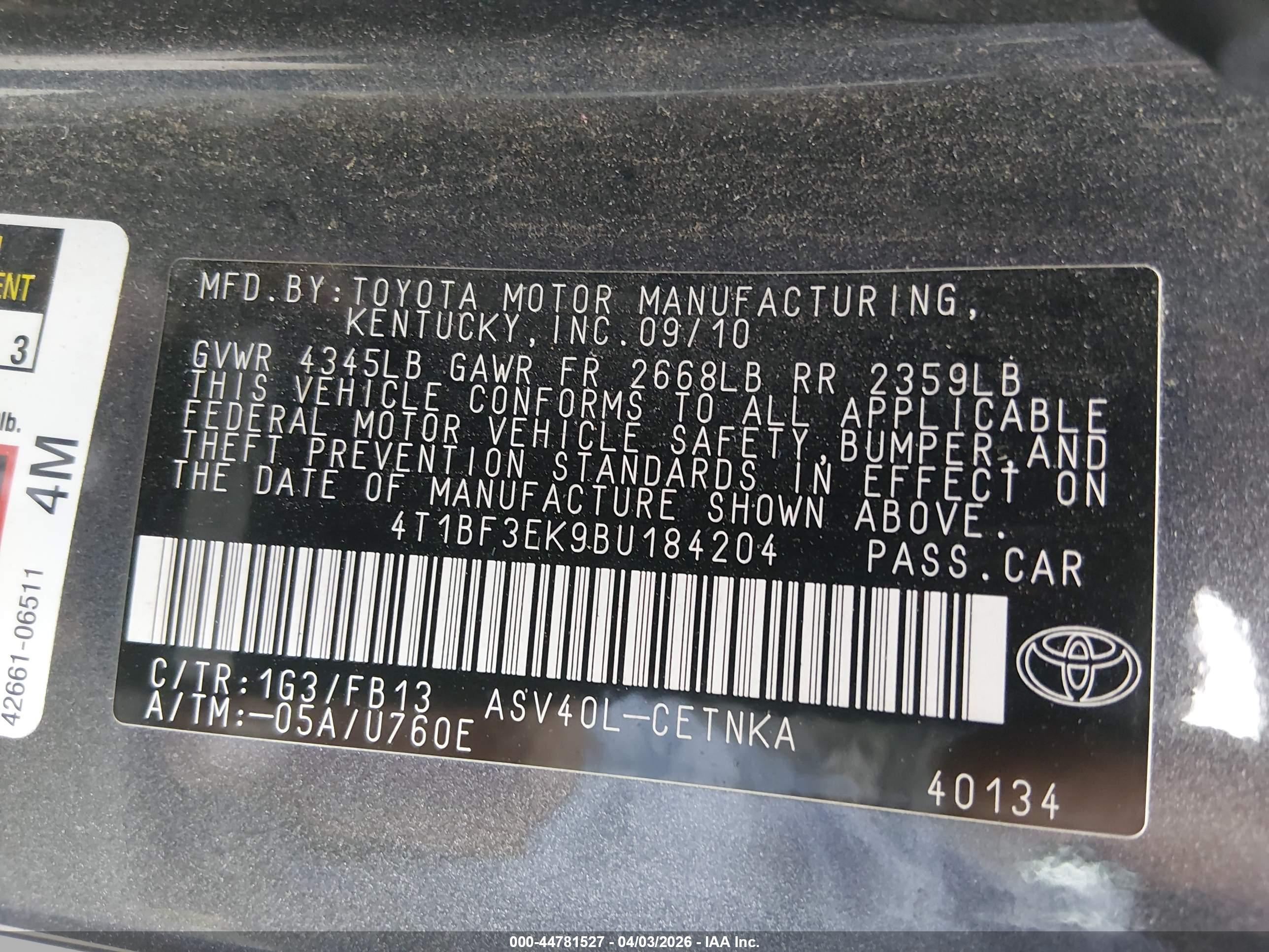 TOYOTA CAMRY image 9
