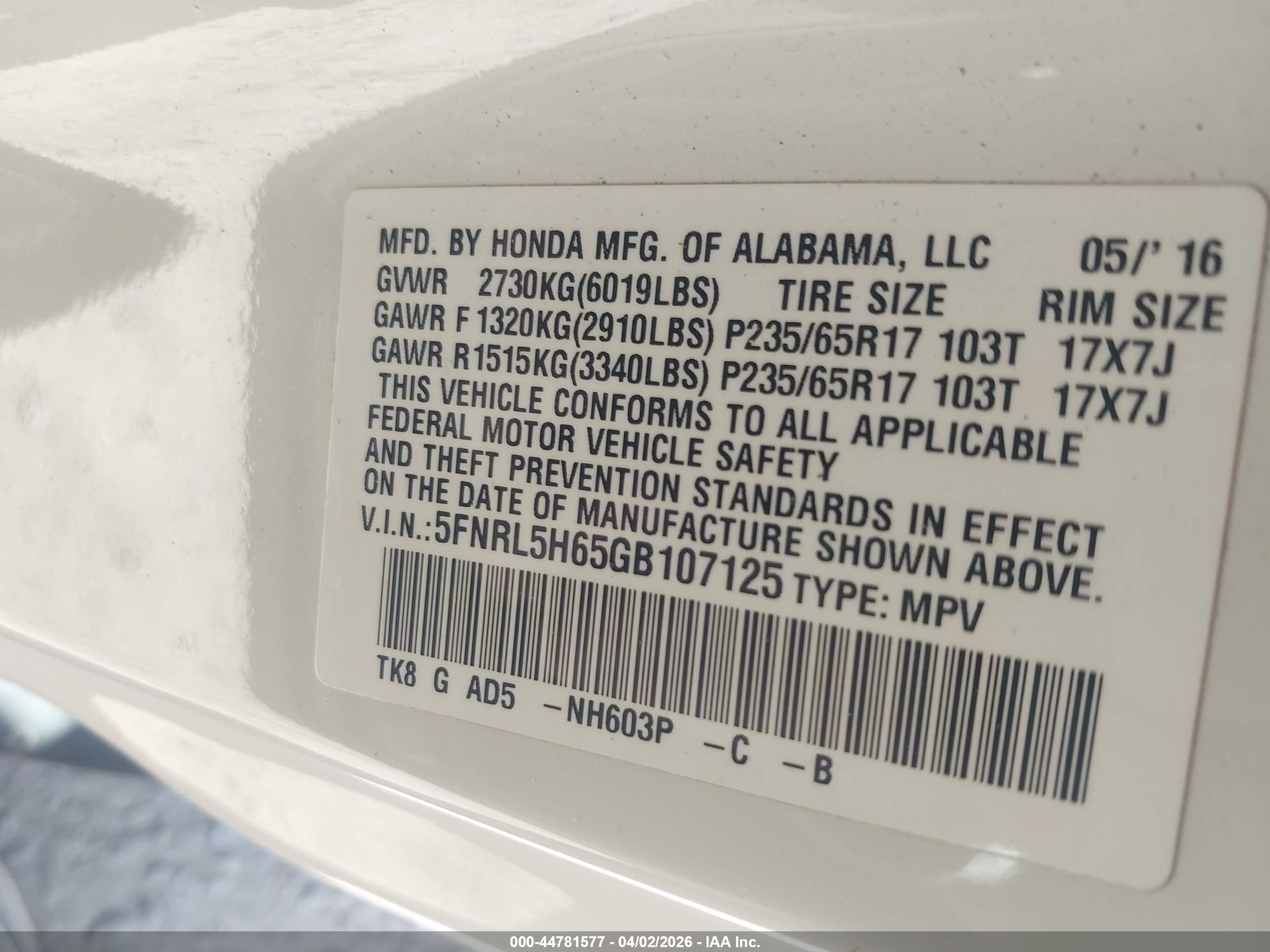 HONDA ODYSSEY image 9
