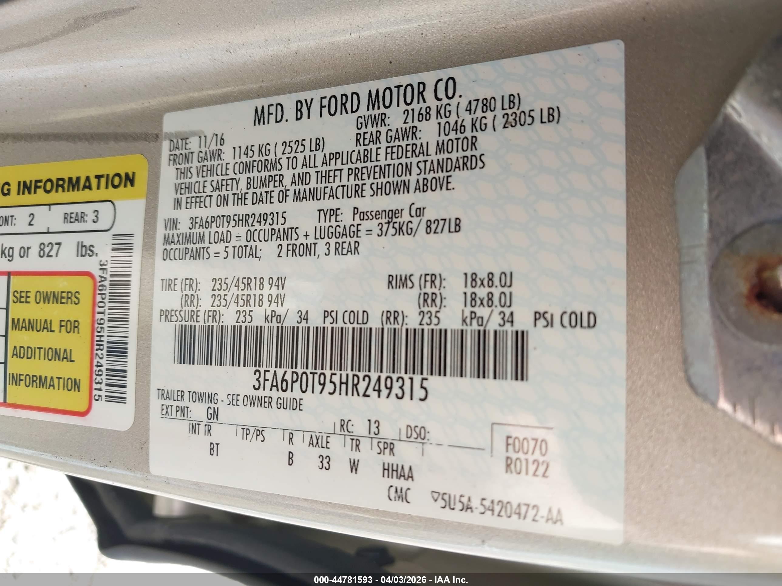 FORD FUSION image 9