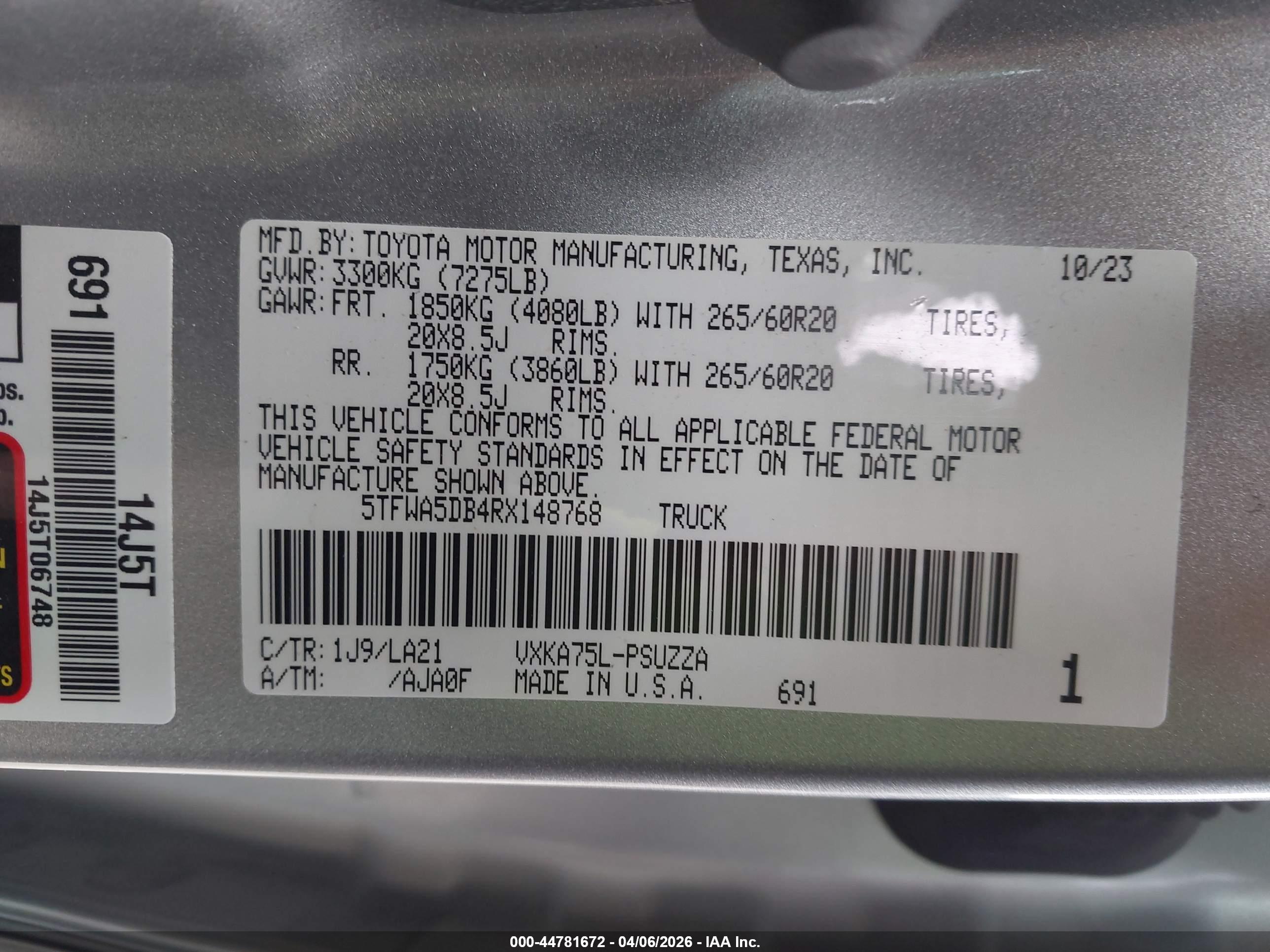 TOYOTA TUNDRA image 9