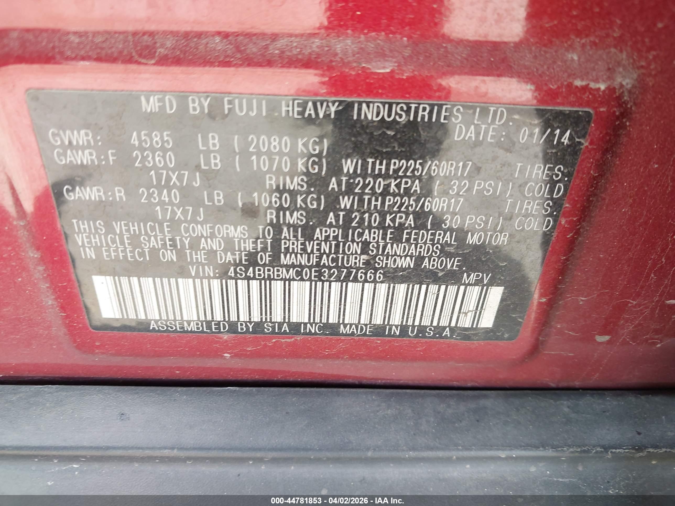 SUBARU OUTBACK image 9