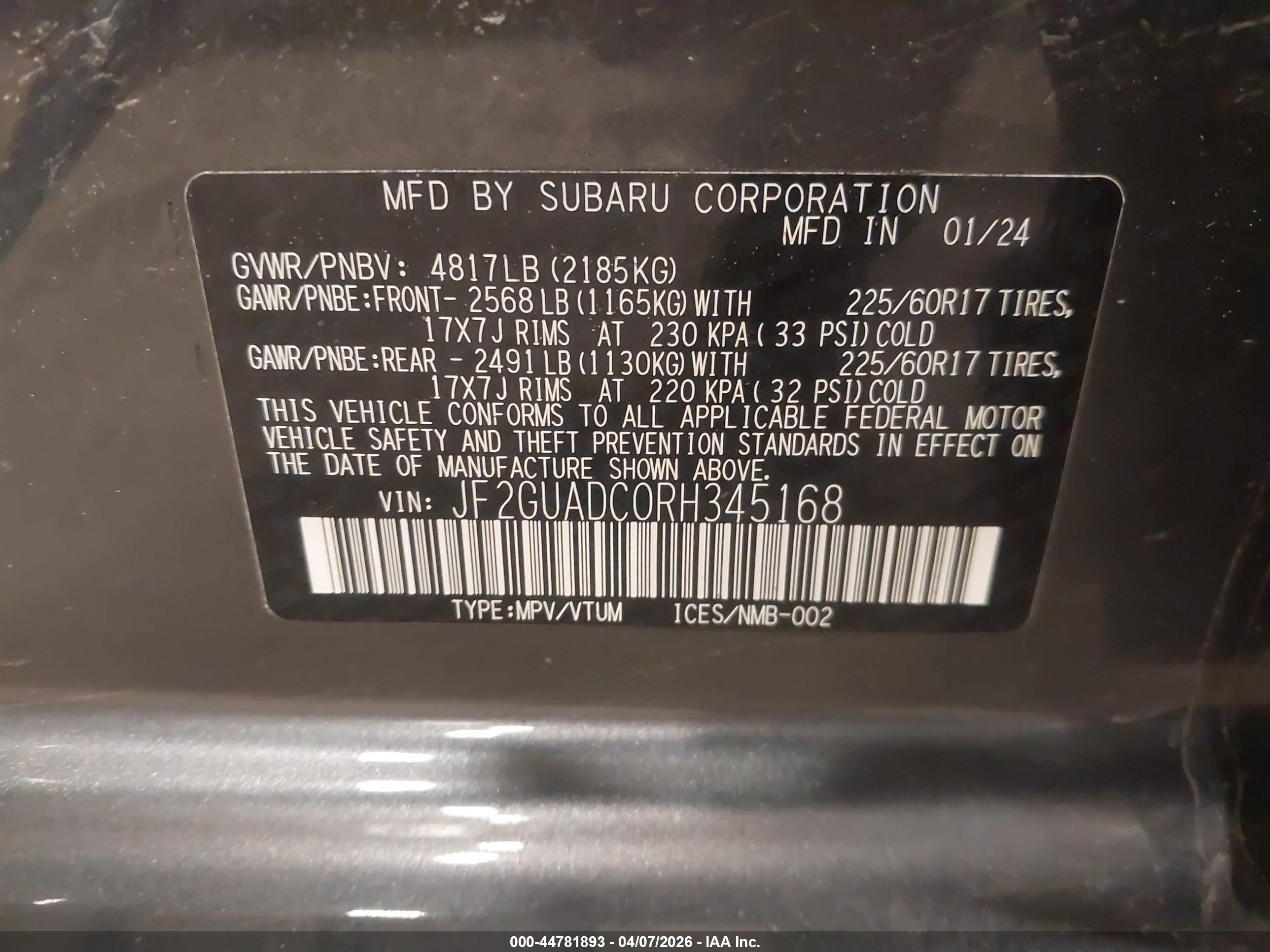 SUBARU CROSSTREK image 9