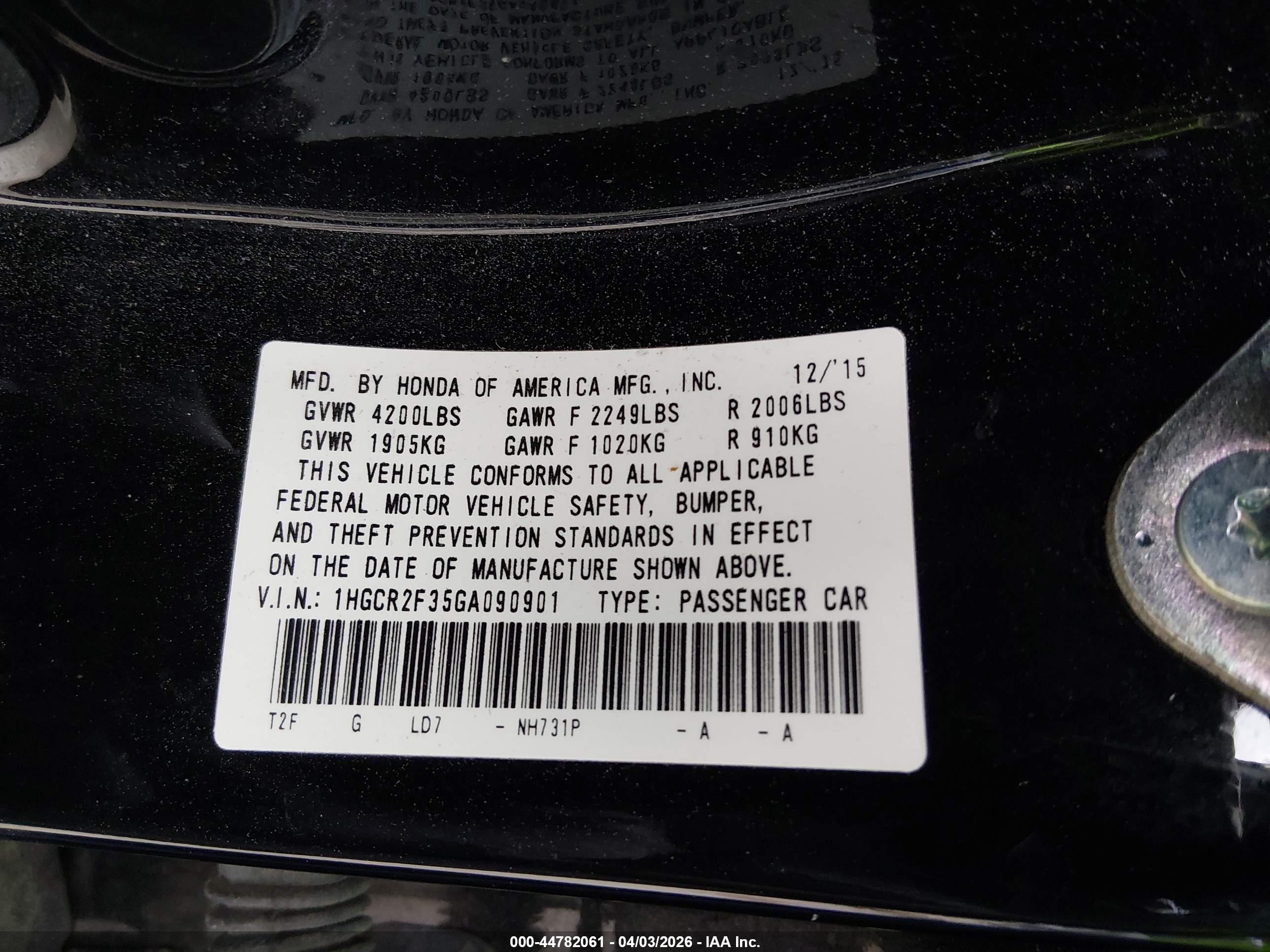 HONDA ACCORD image 9