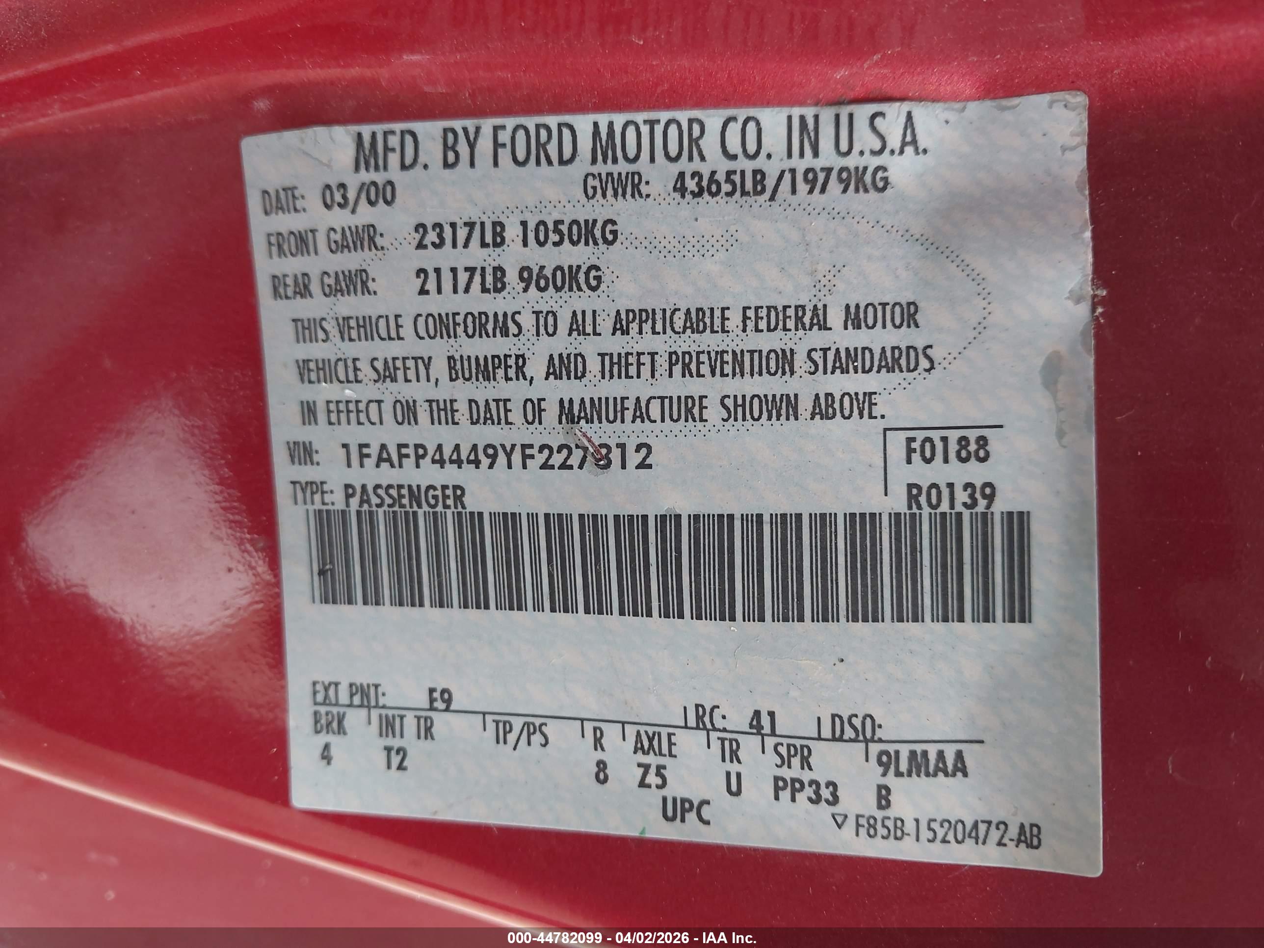 FORD MUSTANG image 9