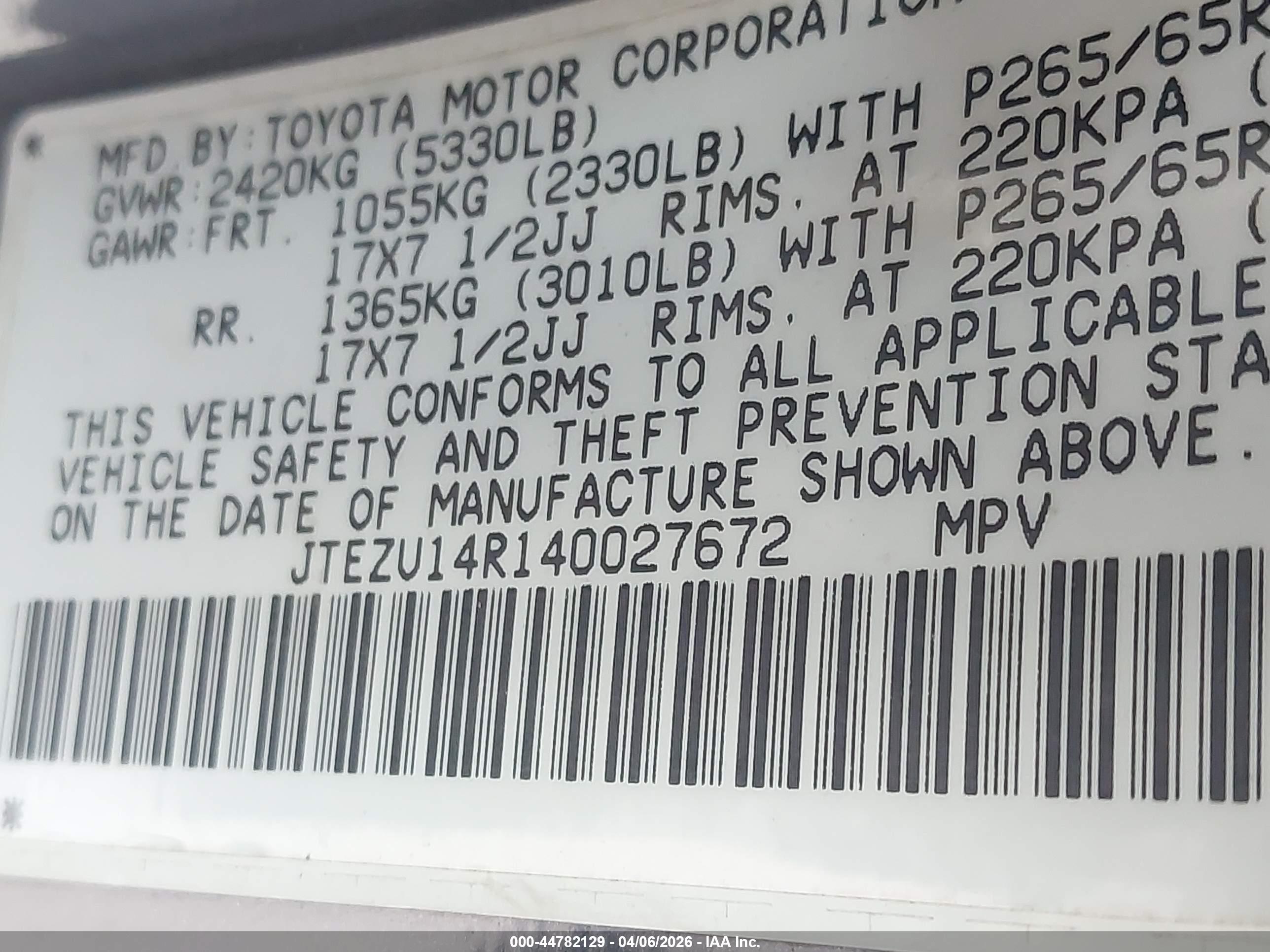 TOYOTA 4RUNNER image 9