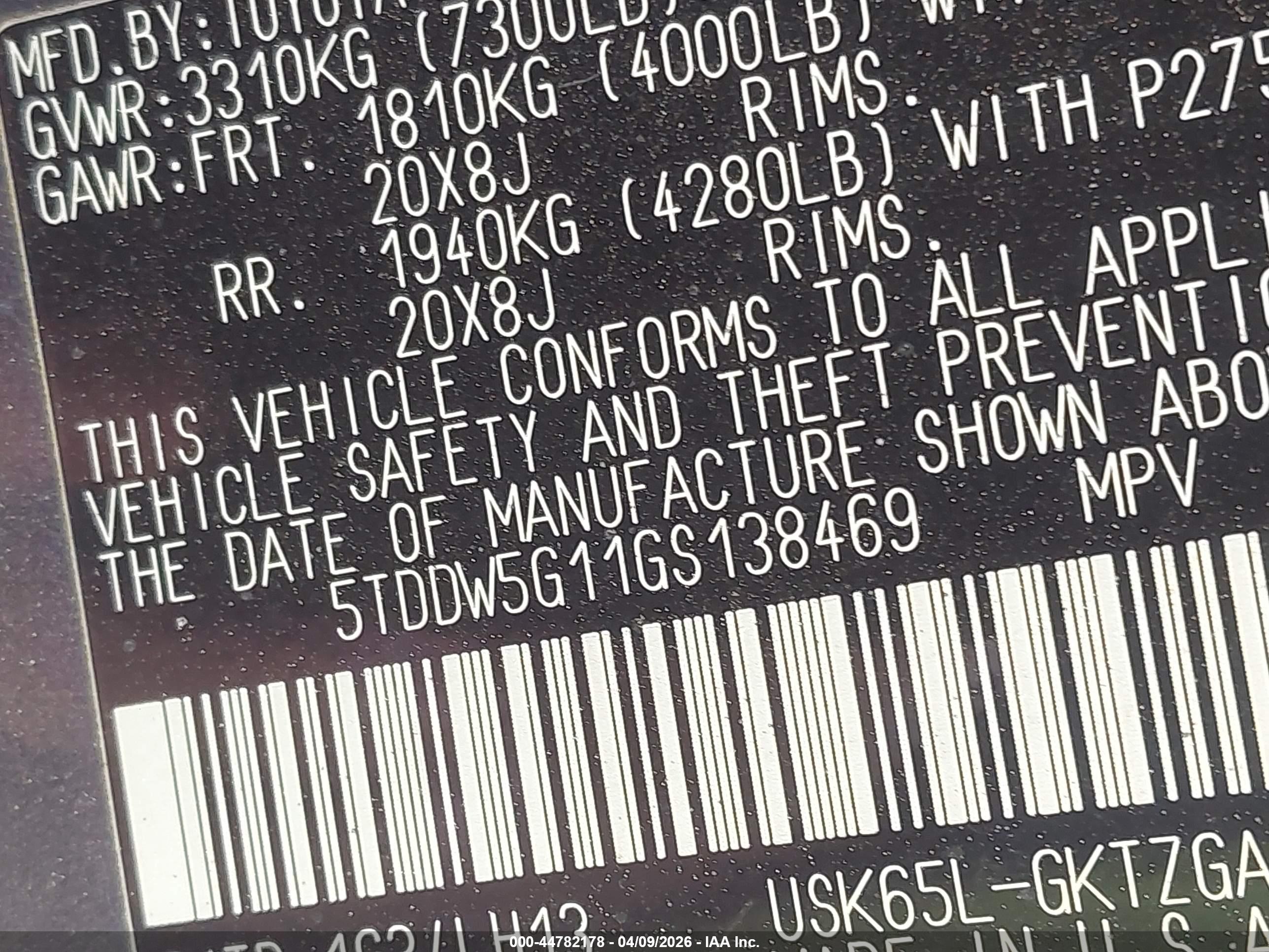 TOYOTA SEQUOIA image 9