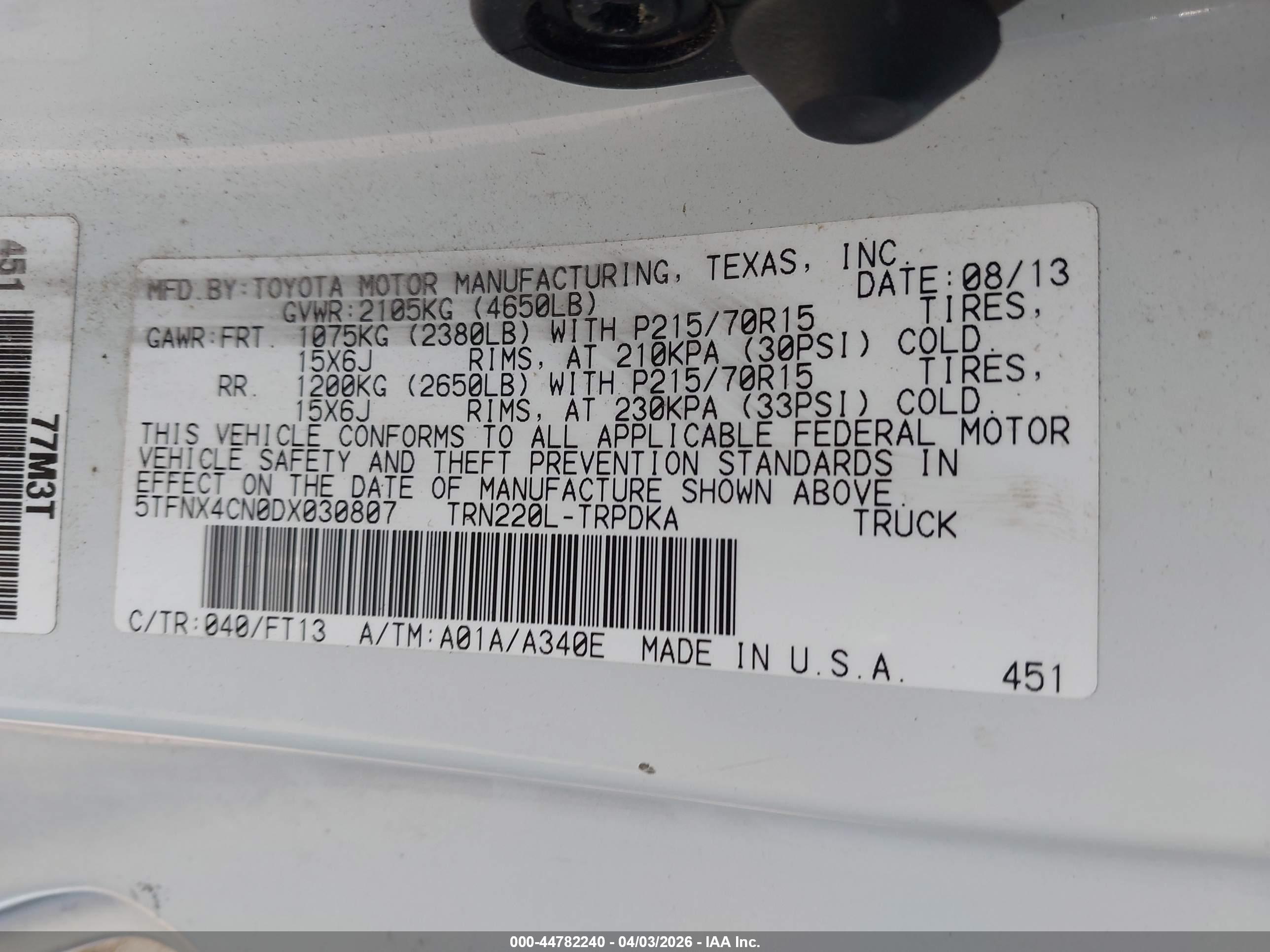 TOYOTA TACOMA image 9
