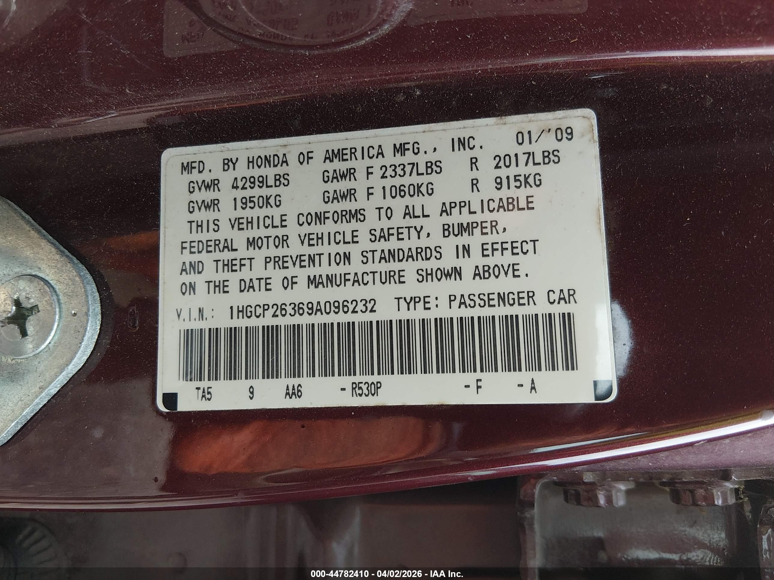 HONDA ACCORD image 9