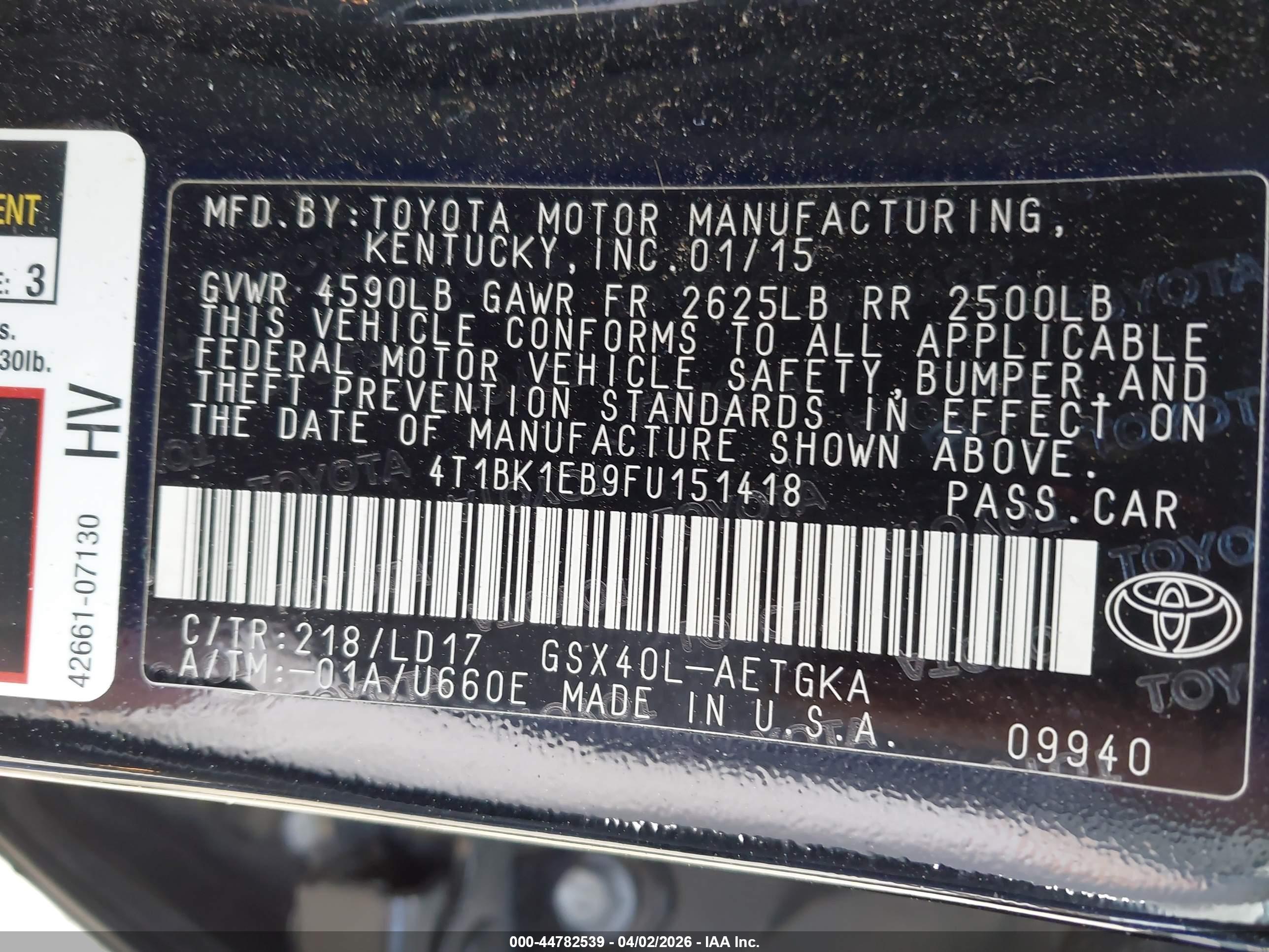 TOYOTA AVALON image 9