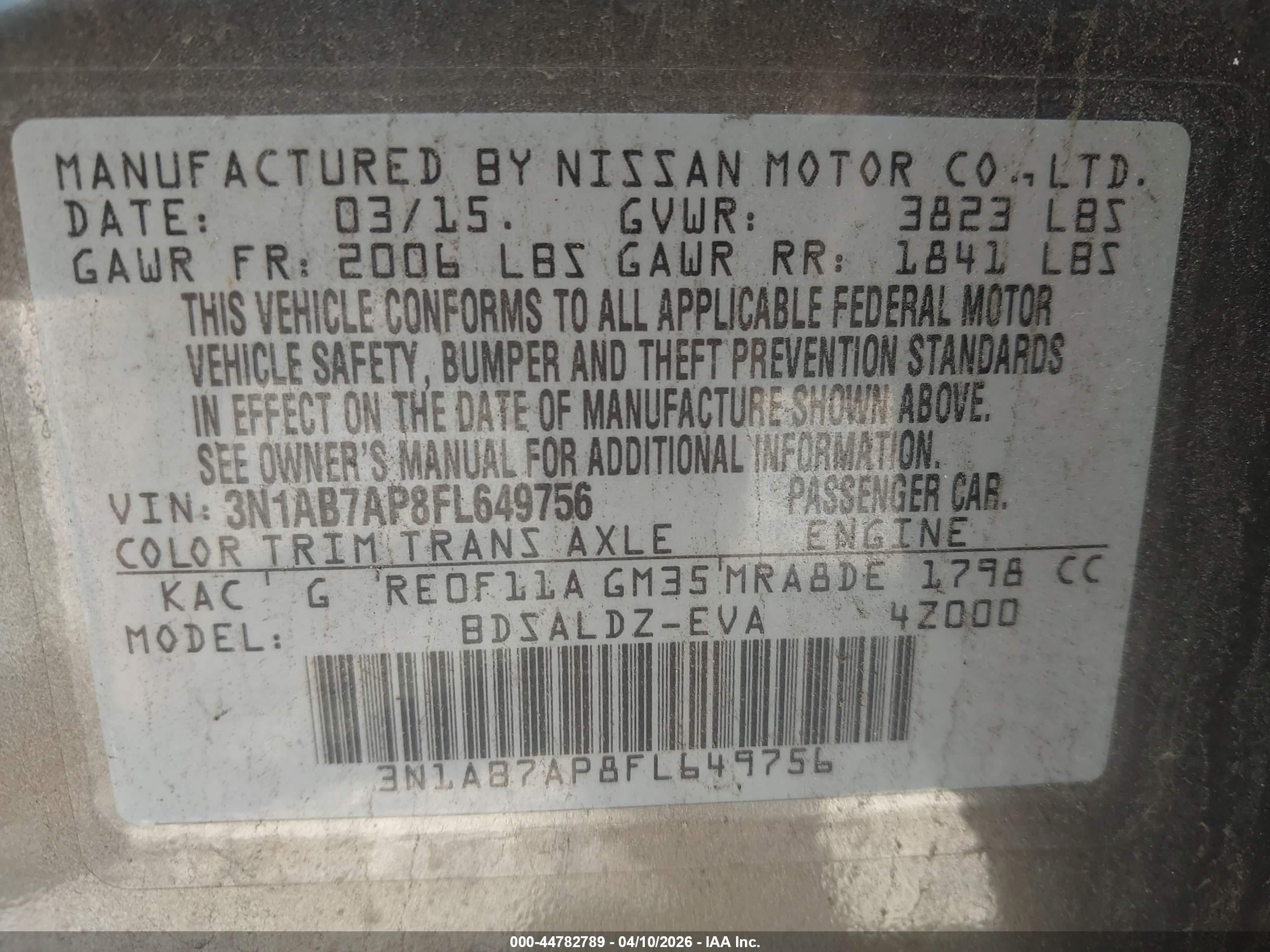 NISSAN SENTRA image 9