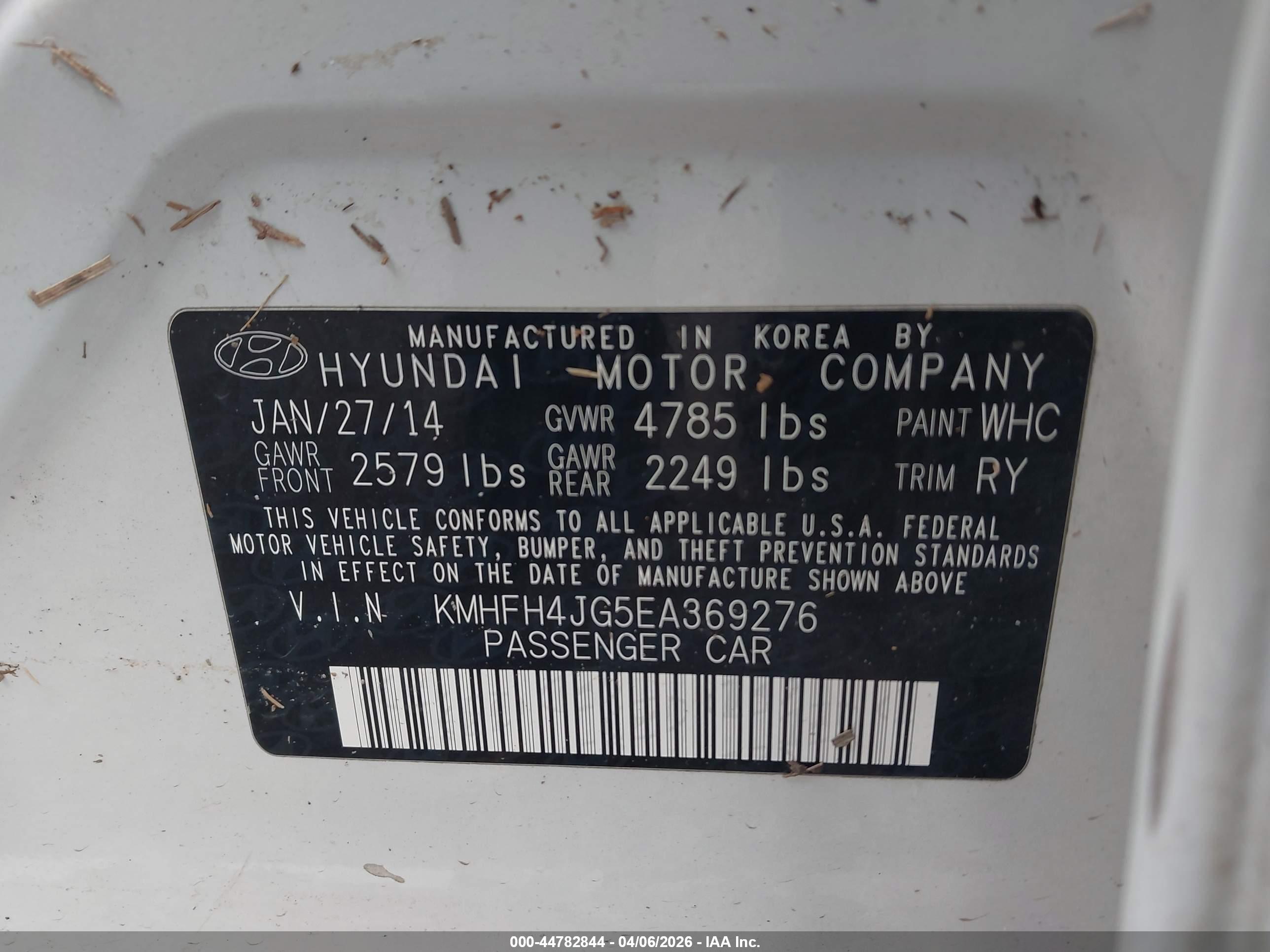 HYUNDAI AZERA image 9