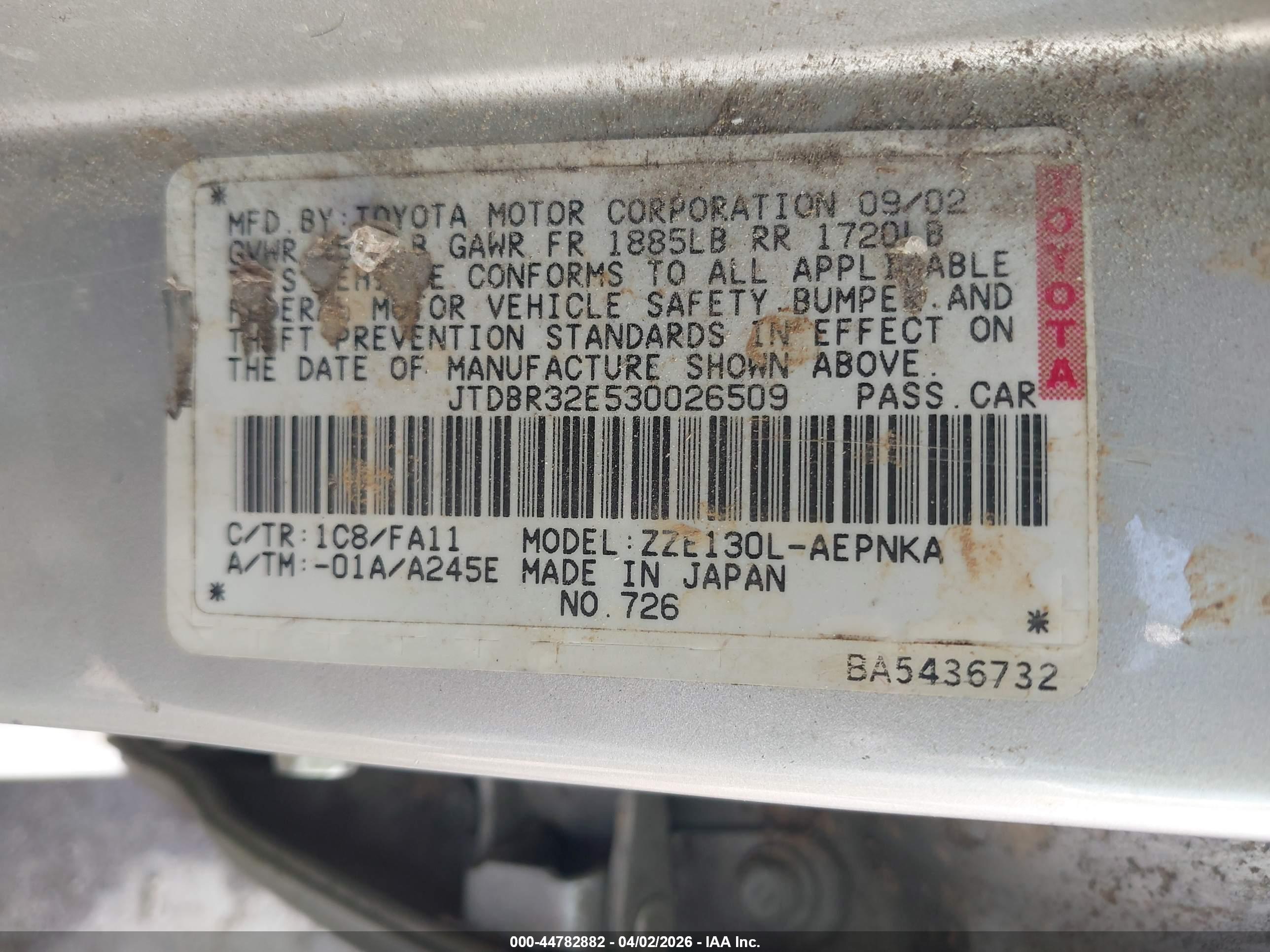 TOYOTA COROLLA image 9