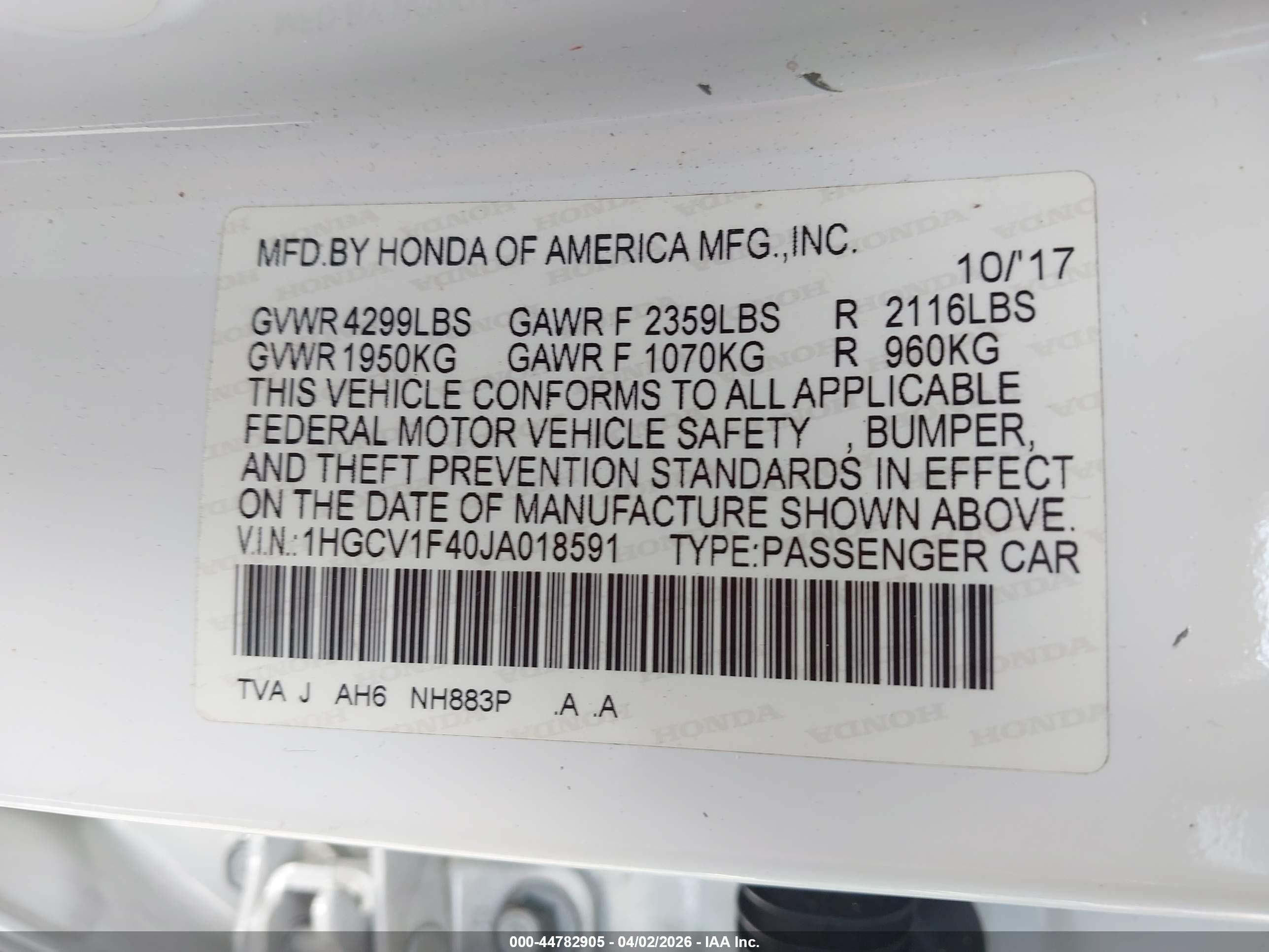 HONDA ACCORD image 9