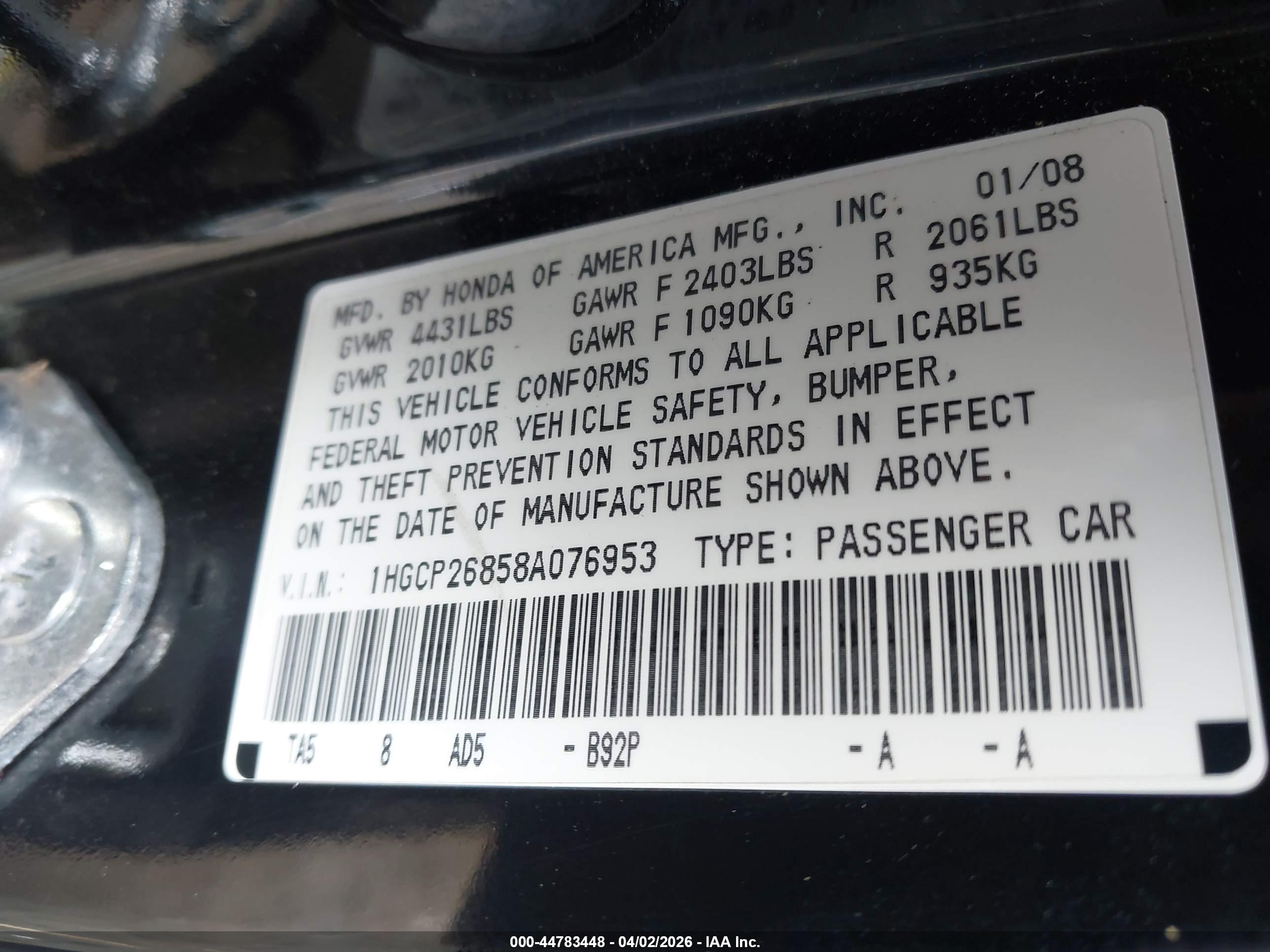HONDA ACCORD image 9