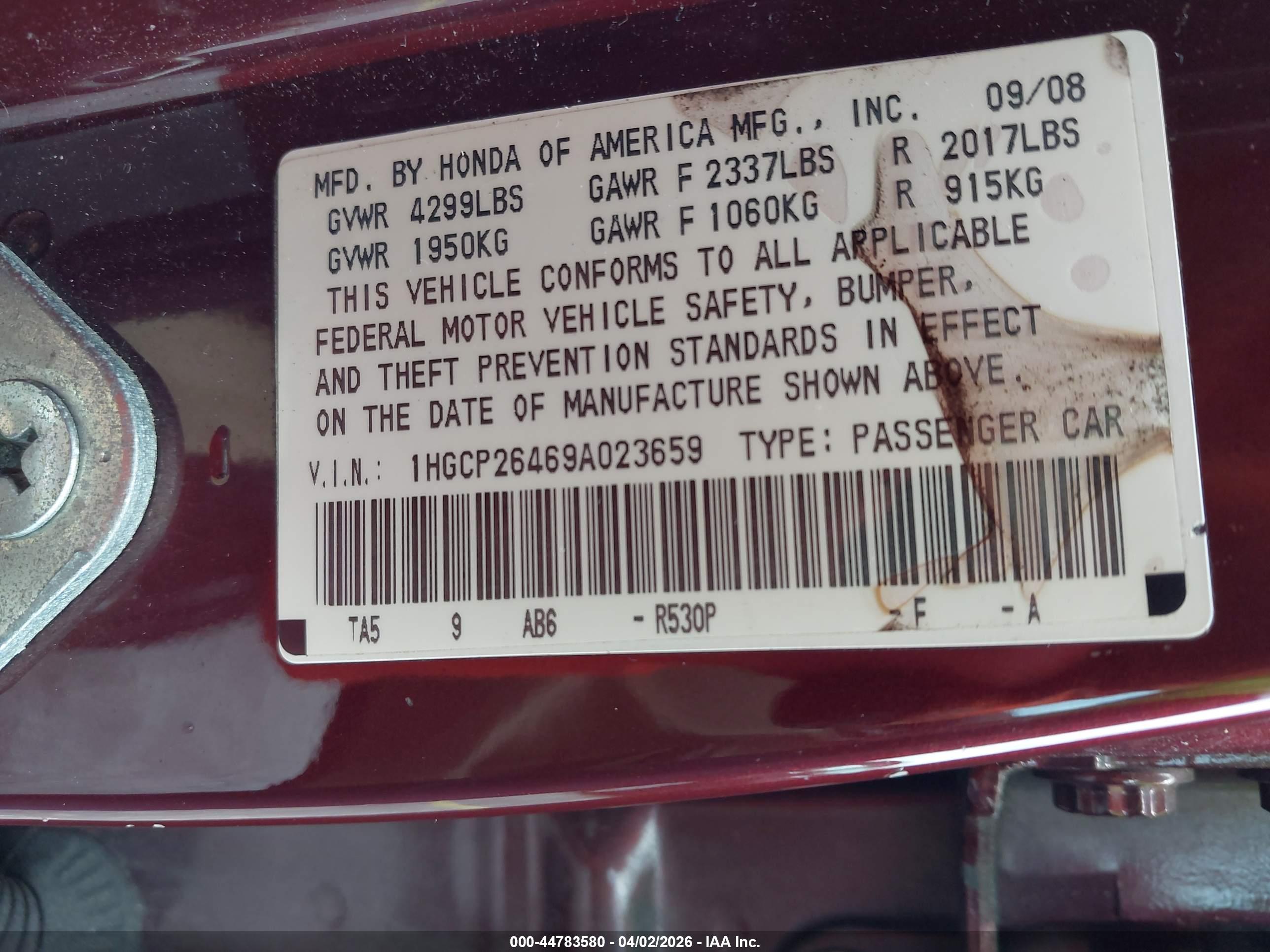 HONDA ACCORD image 9