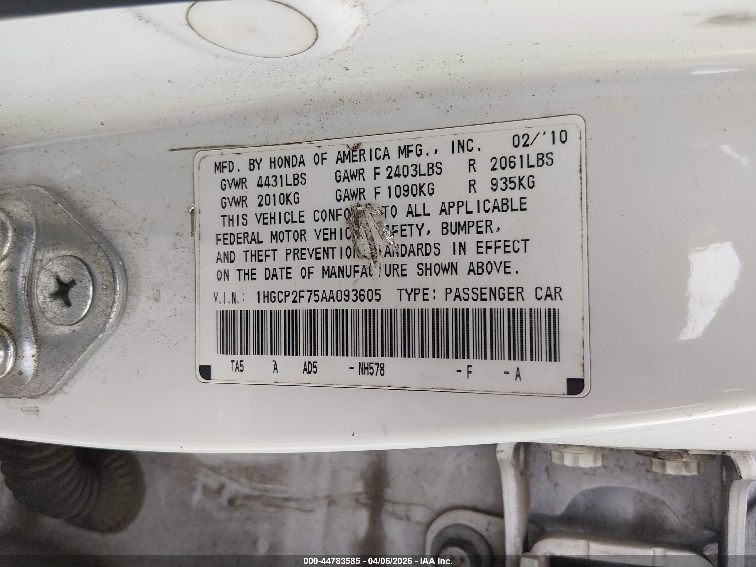 HONDA ACCORD image 9
