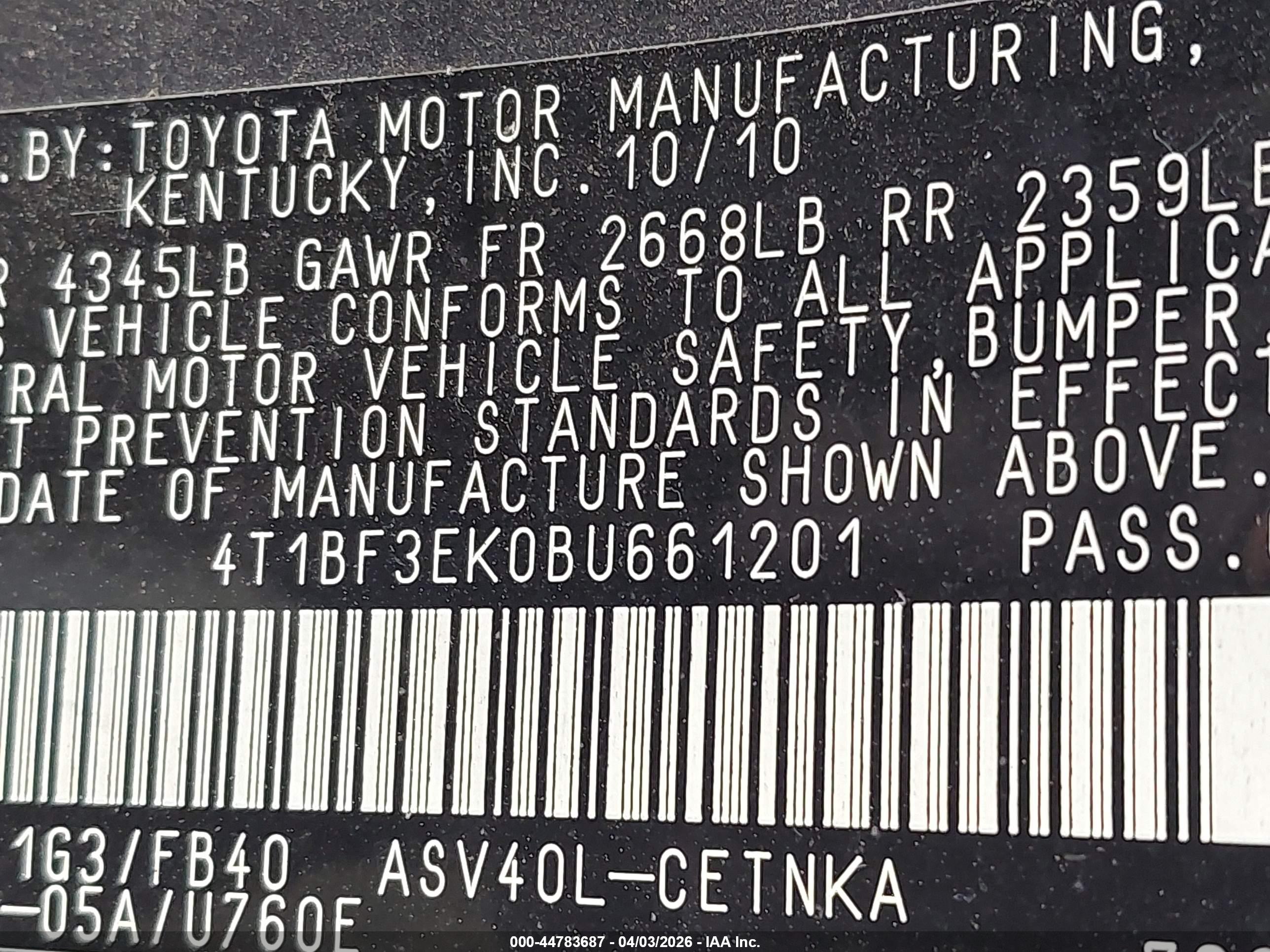 TOYOTA CAMRY image 9