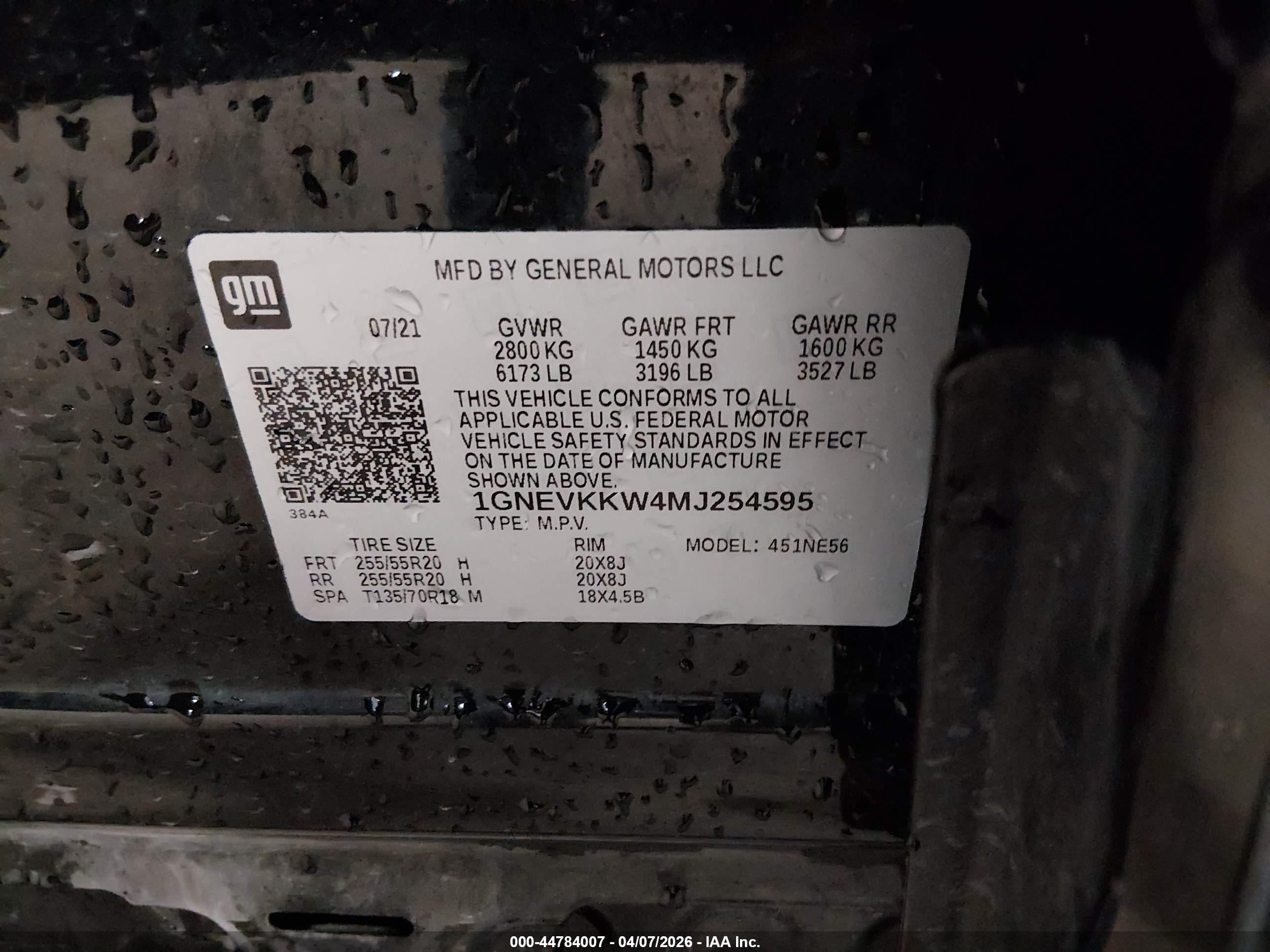 CHEVROLET TRAVERSE image 9