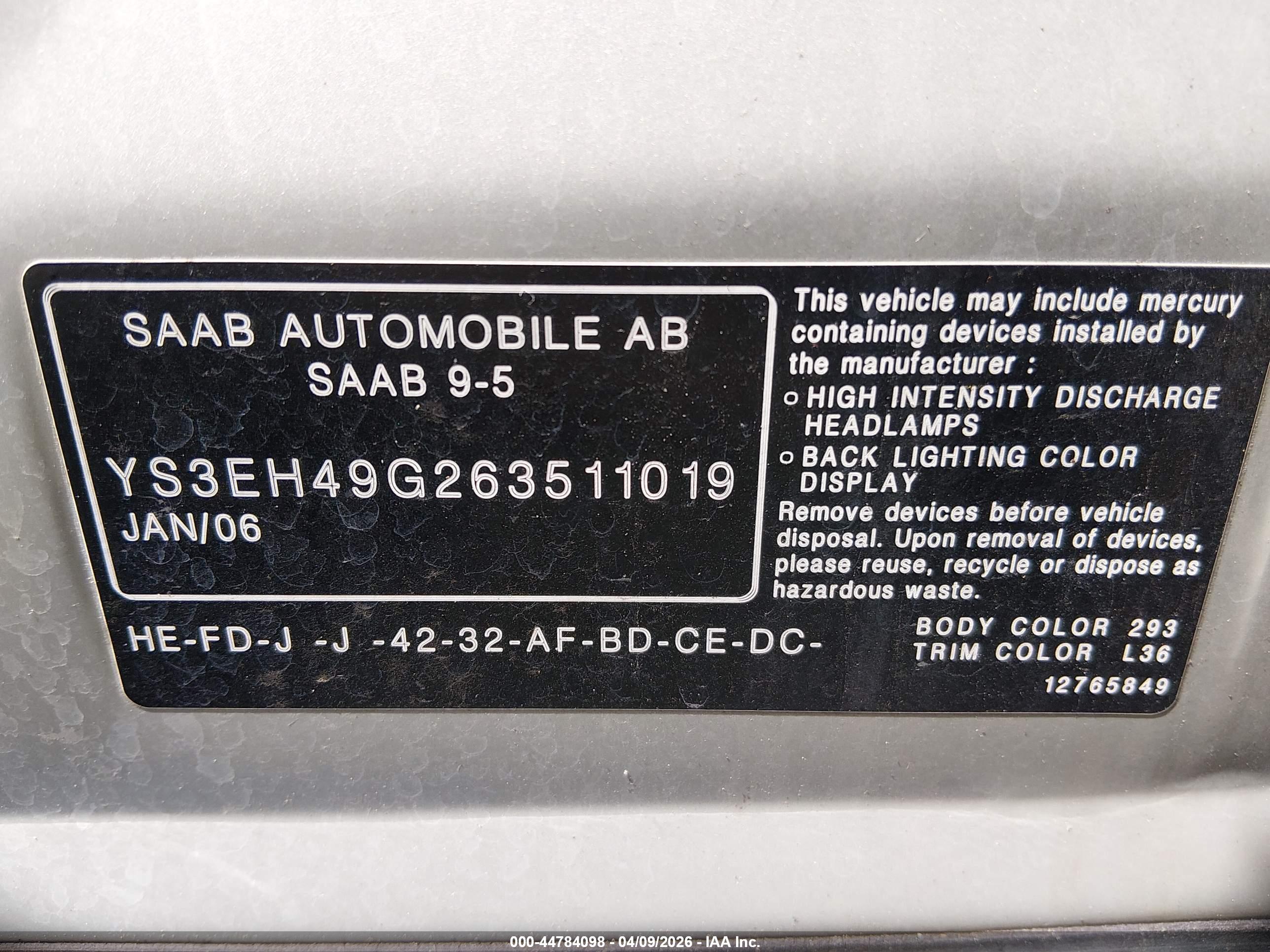 SAAB 9-5 image 9