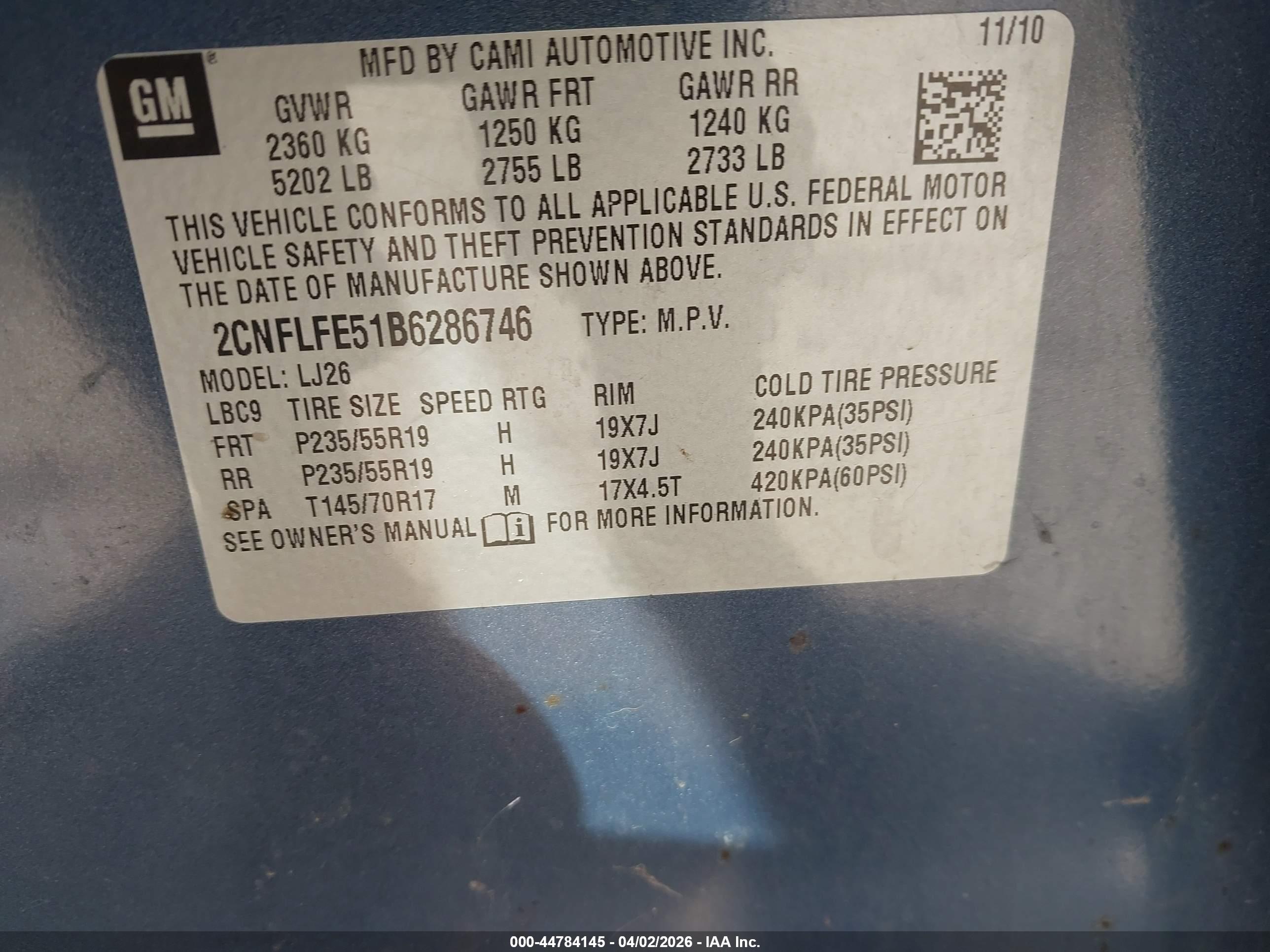 CHEVROLET EQUINOX image 9