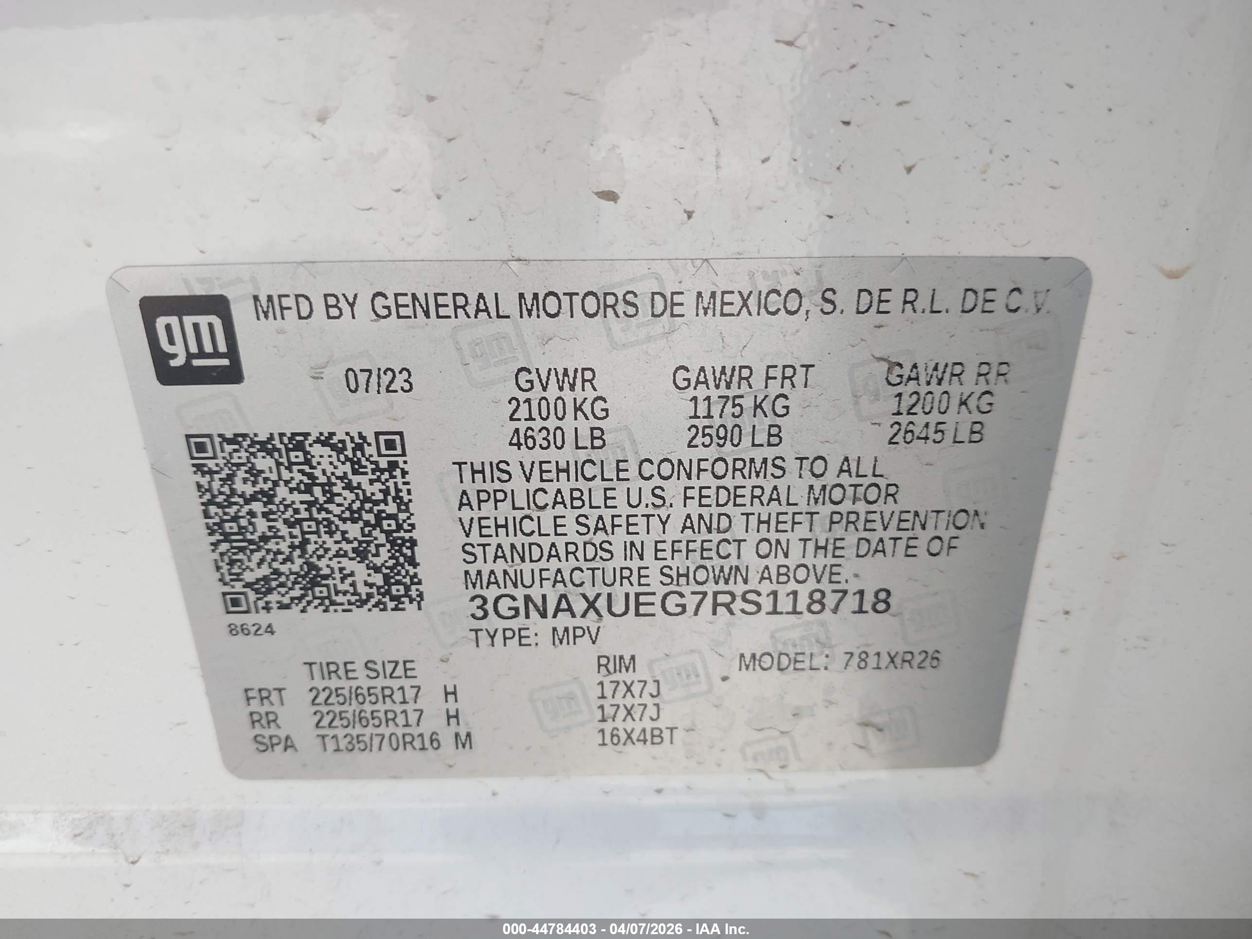 CHEVROLET EQUINOX image 9