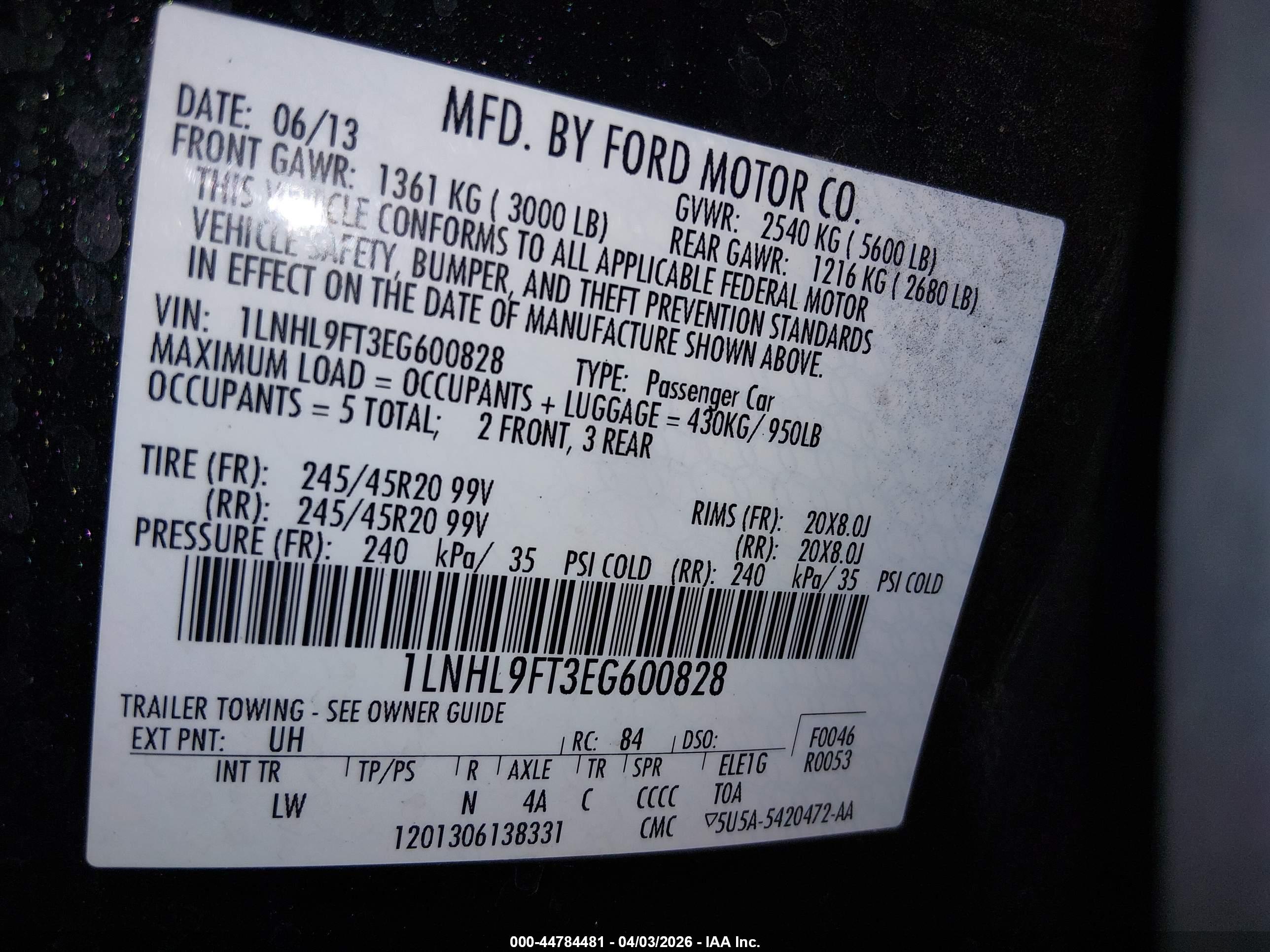 LINCOLN MKS image 9