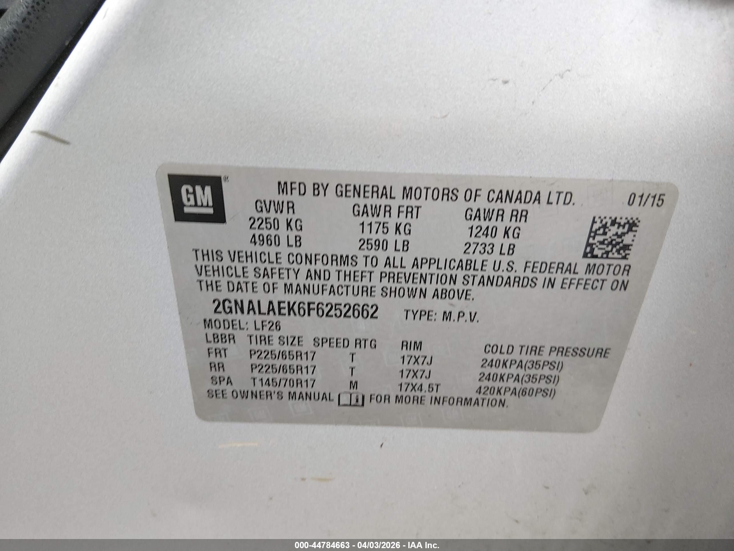 CHEVROLET EQUINOX image 9