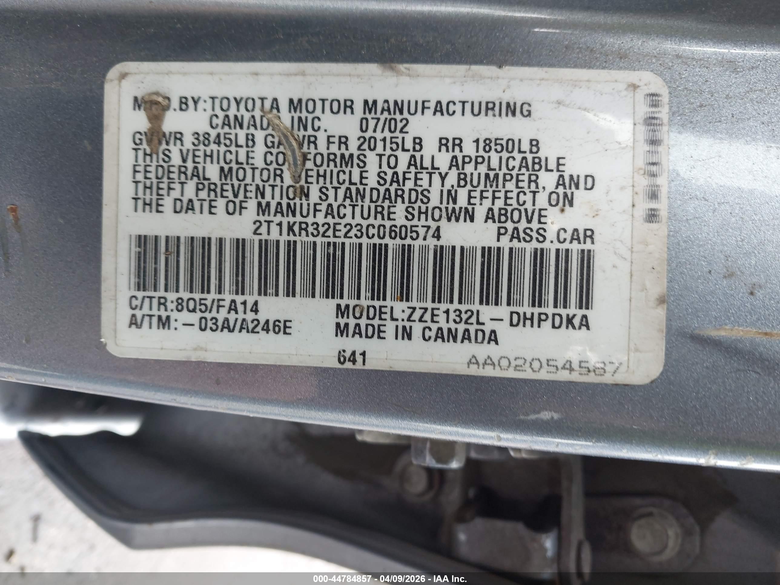 TOYOTA MATRIX image 9
