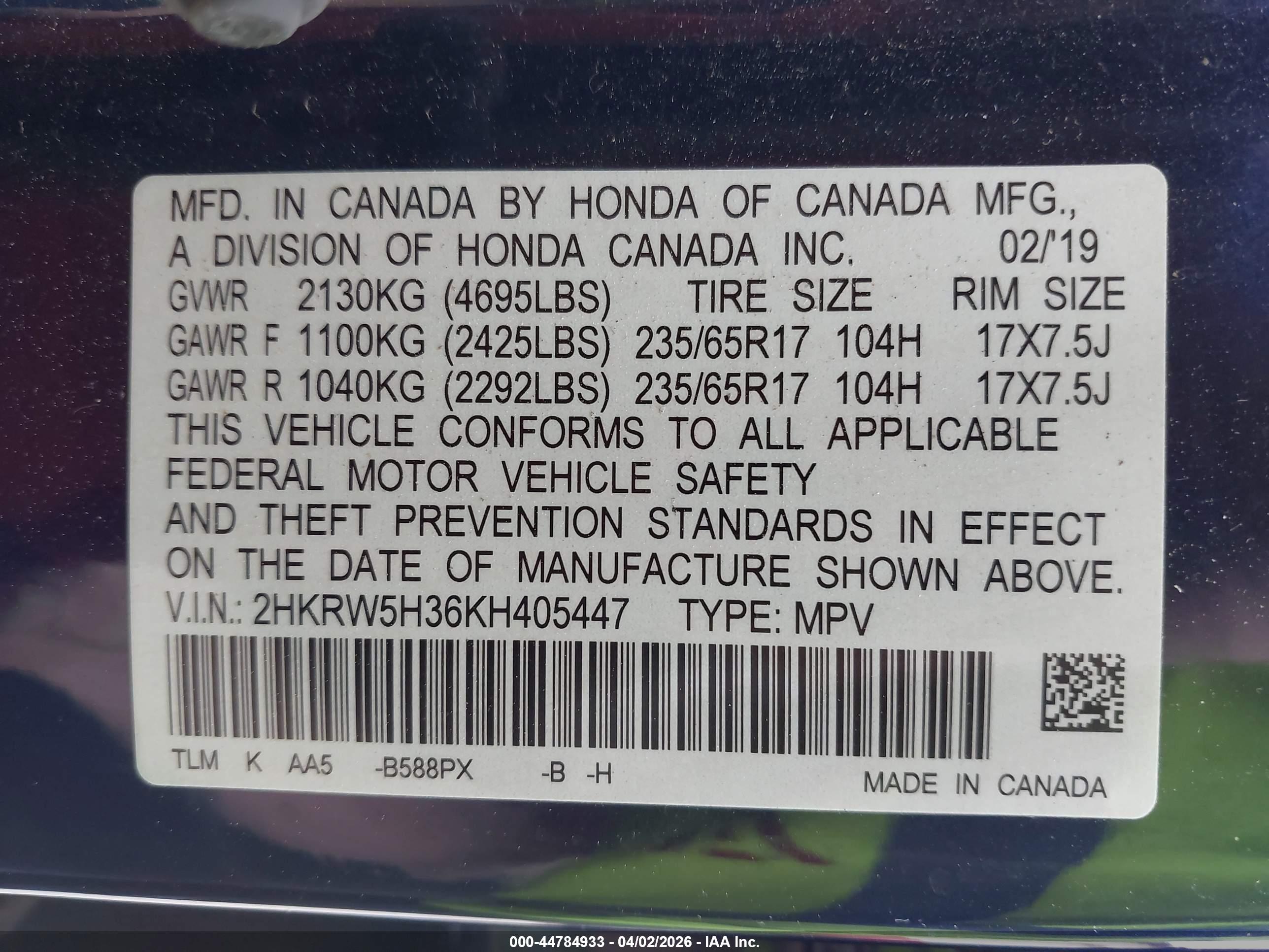 HONDA CR-V image 9