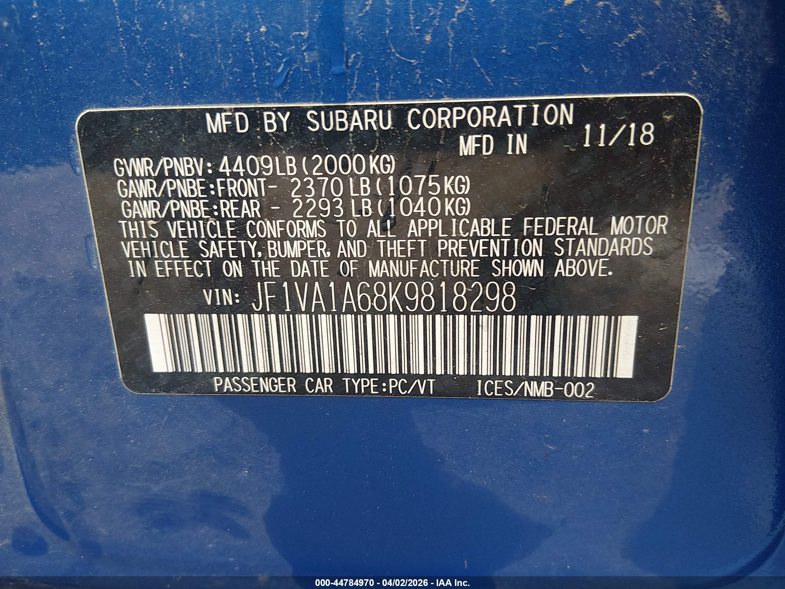 SUBARU WRX image 9