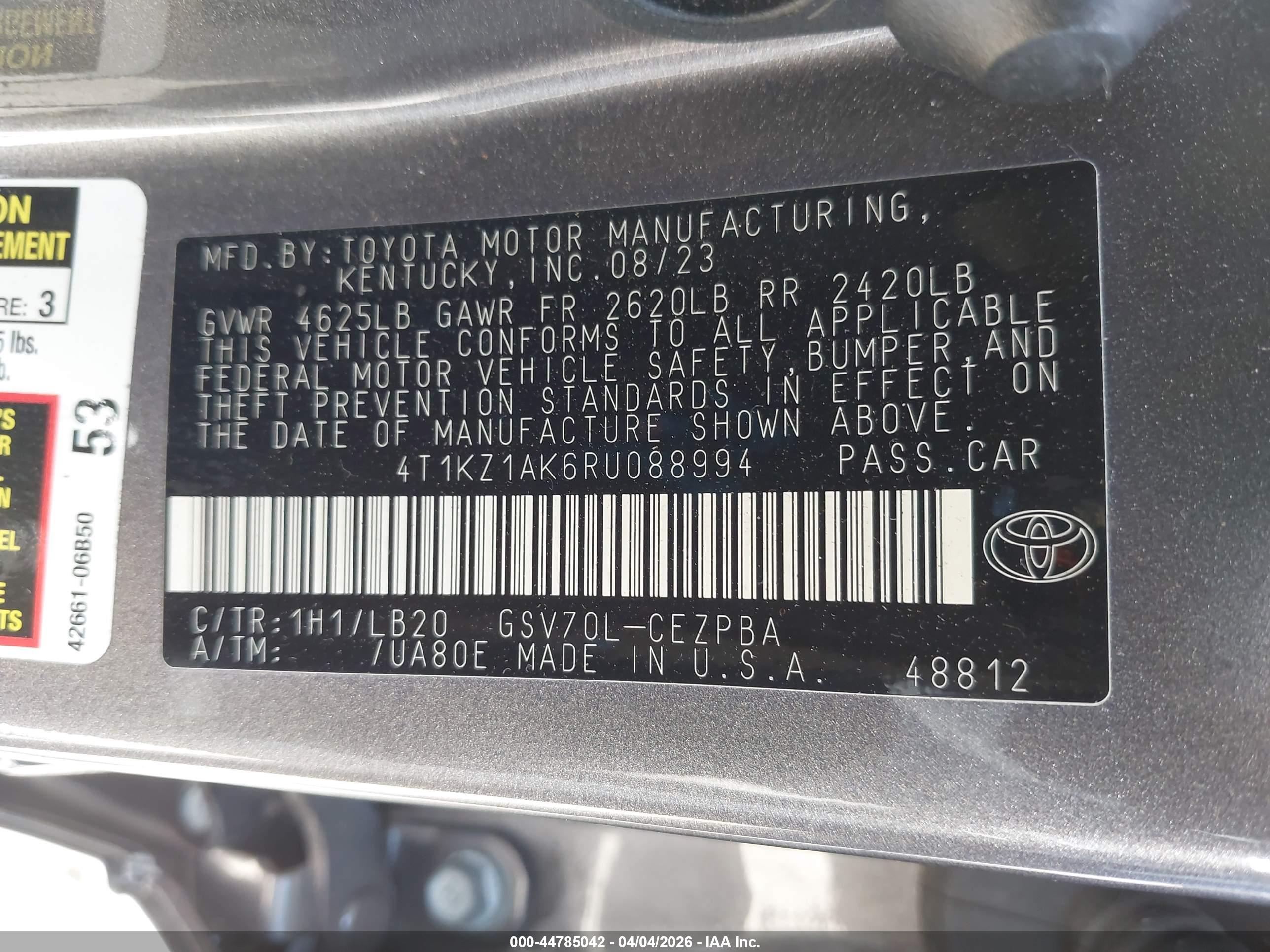 TOYOTA CAMRY image 9