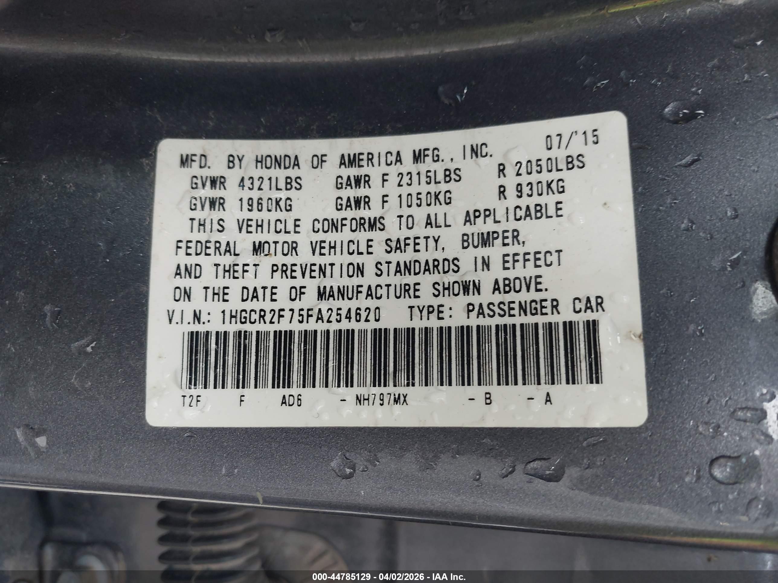 HONDA ACCORD image 9