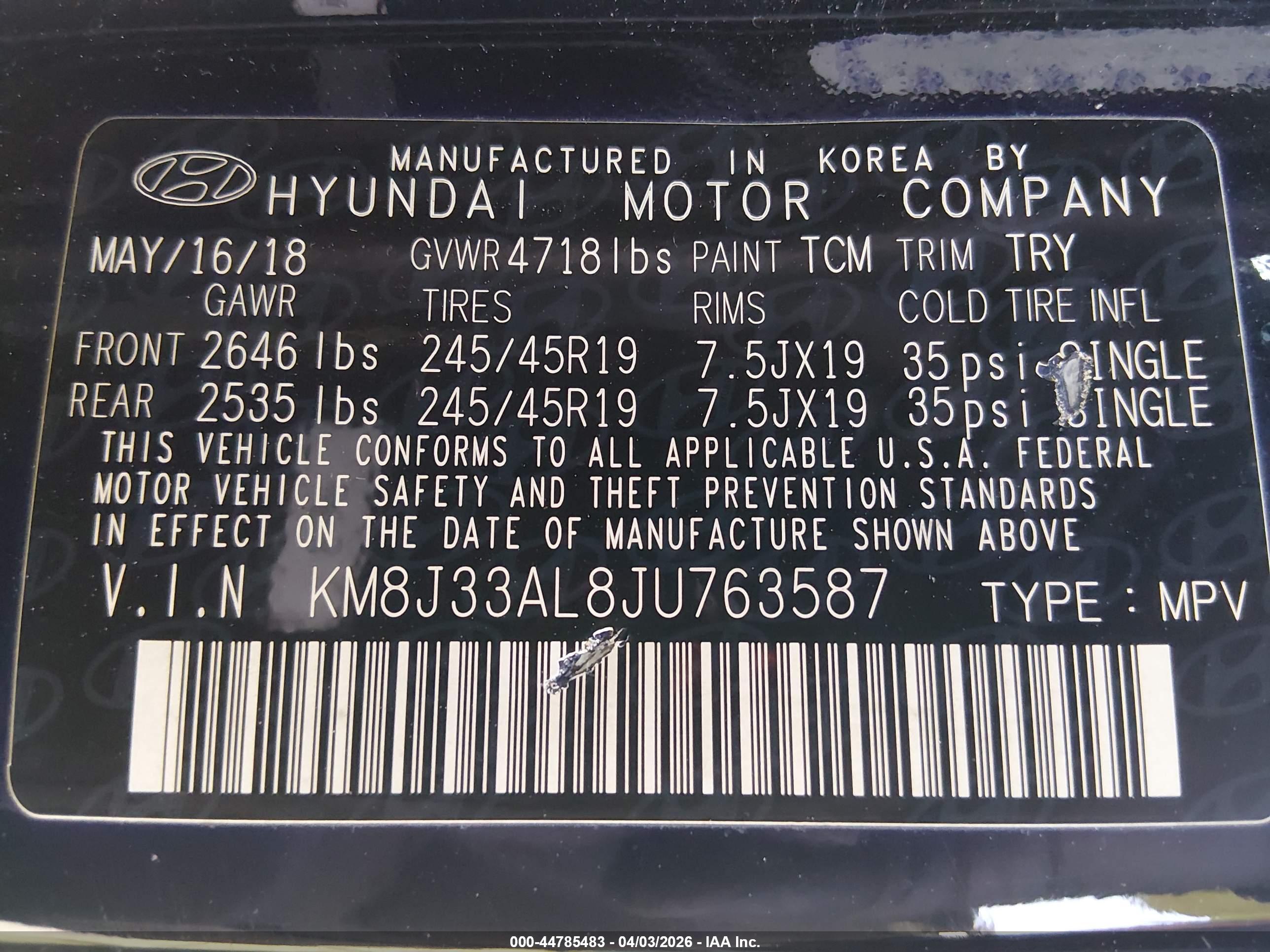 HYUNDAI TUCSON image 9