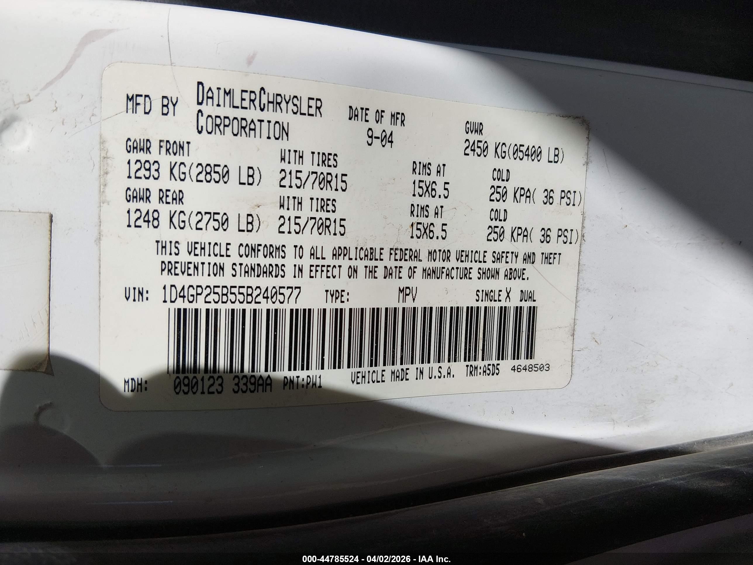 DODGE CARAVAN image 9