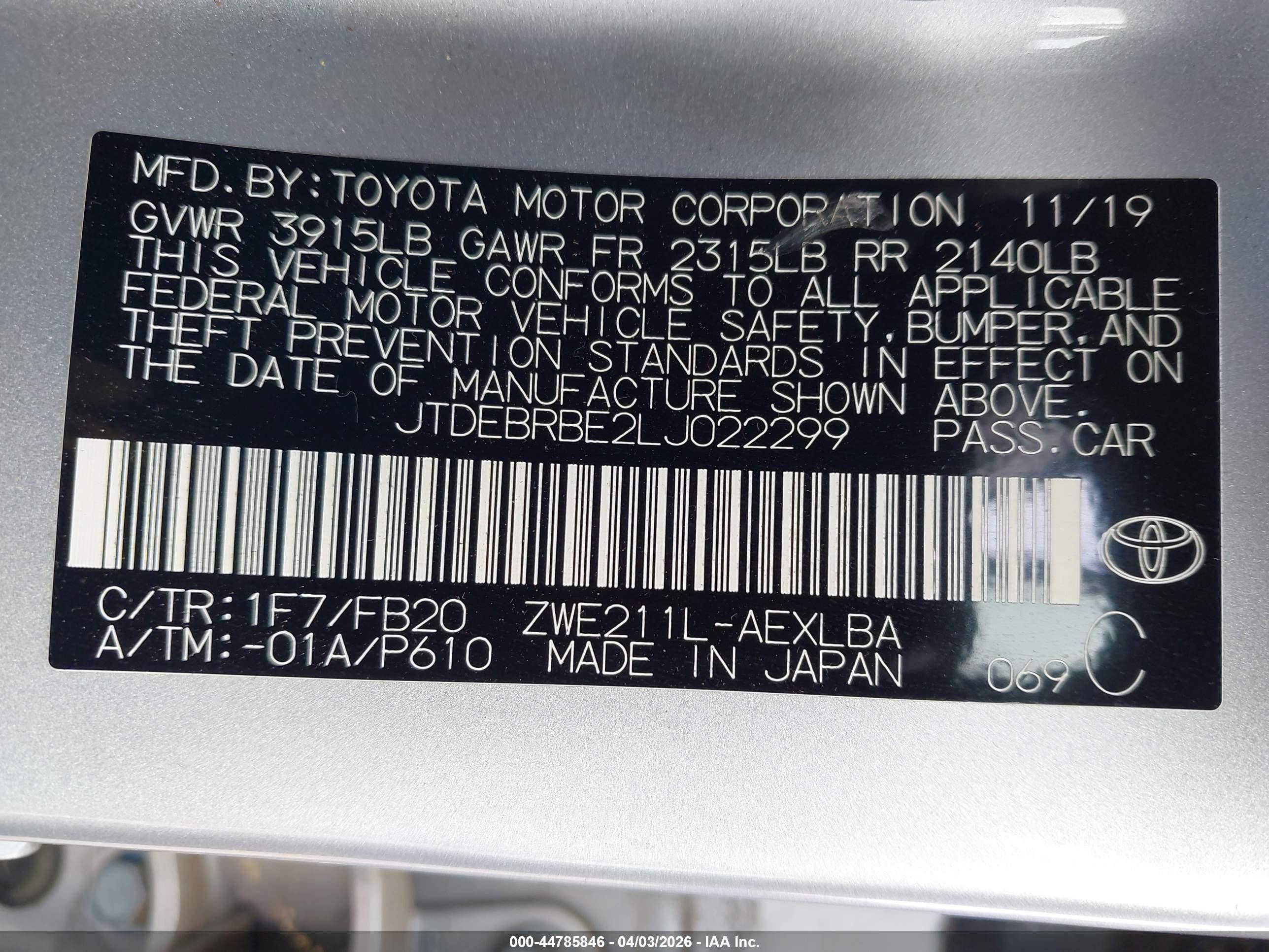TOYOTA COROLLA image 9
