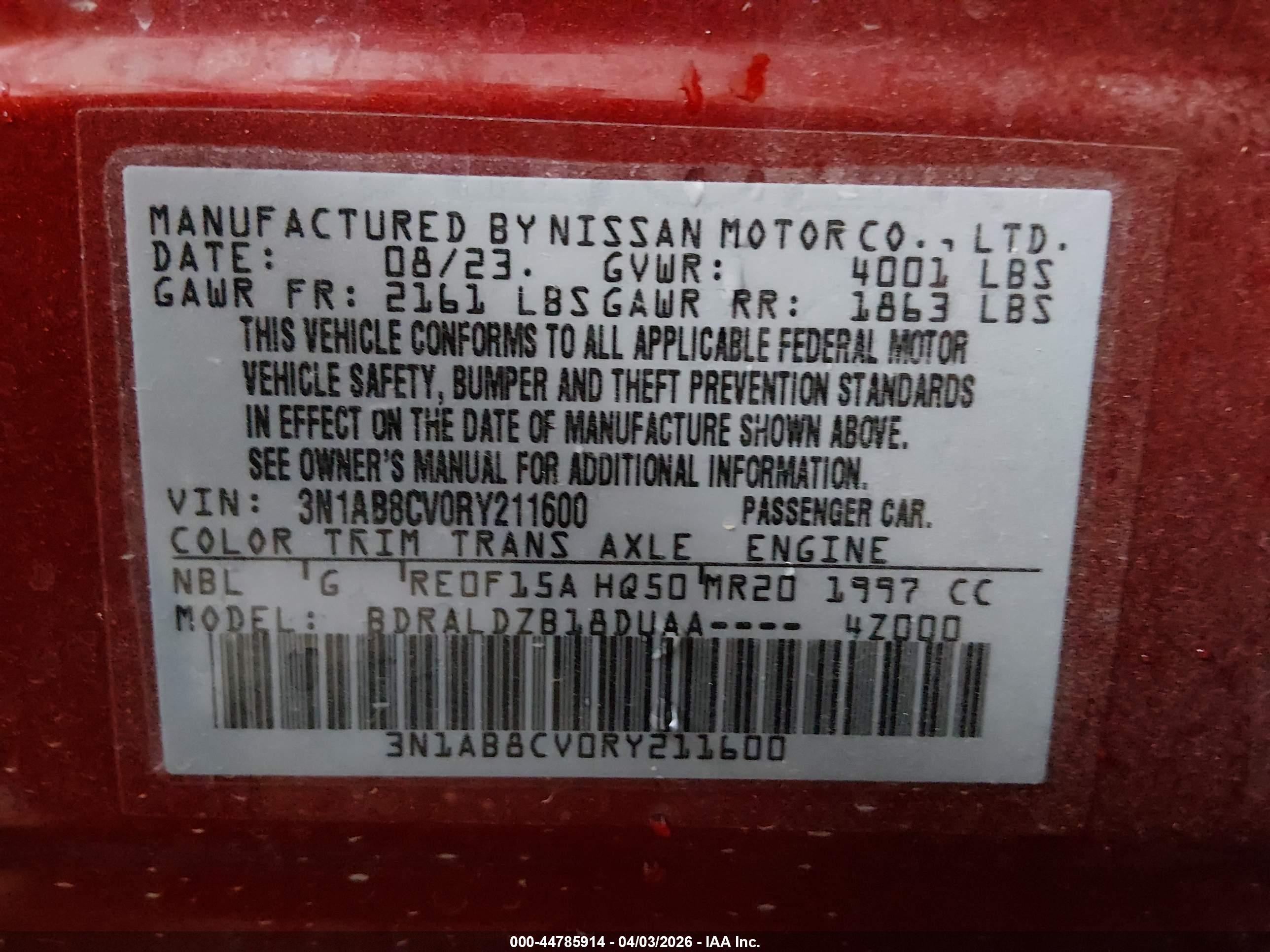 NISSAN SENTRA image 9