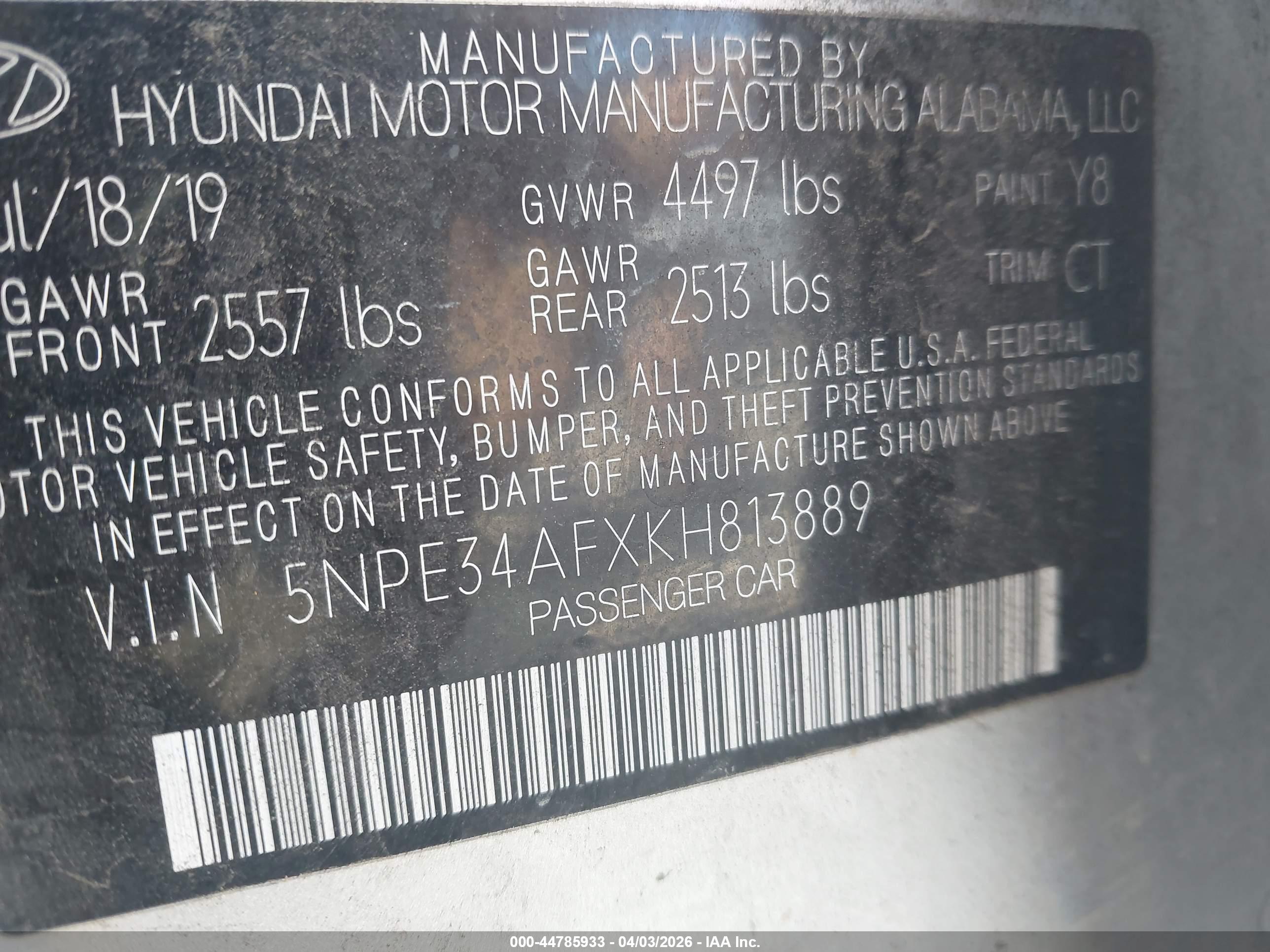 HYUNDAI SONATA image 9