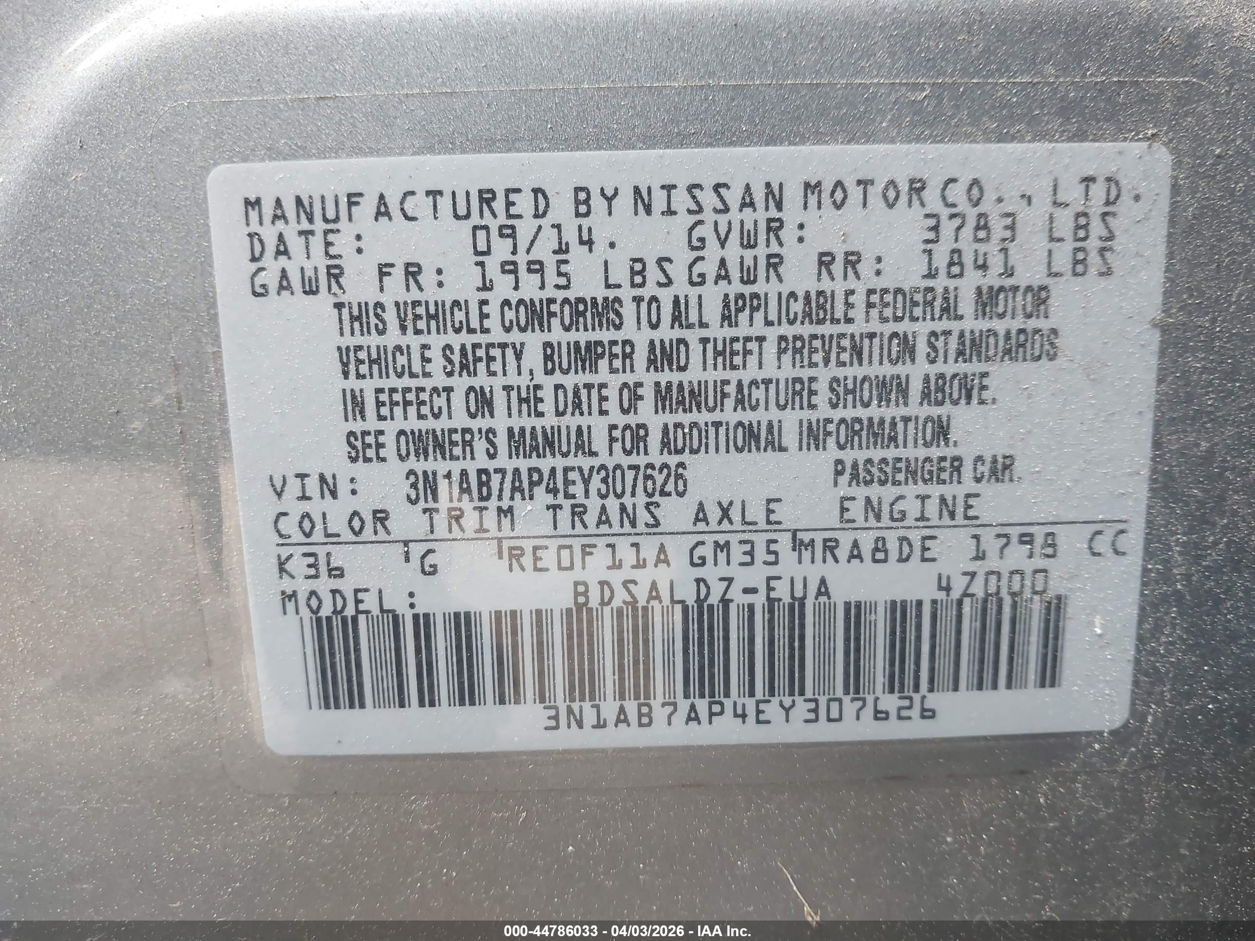 NISSAN SENTRA image 9